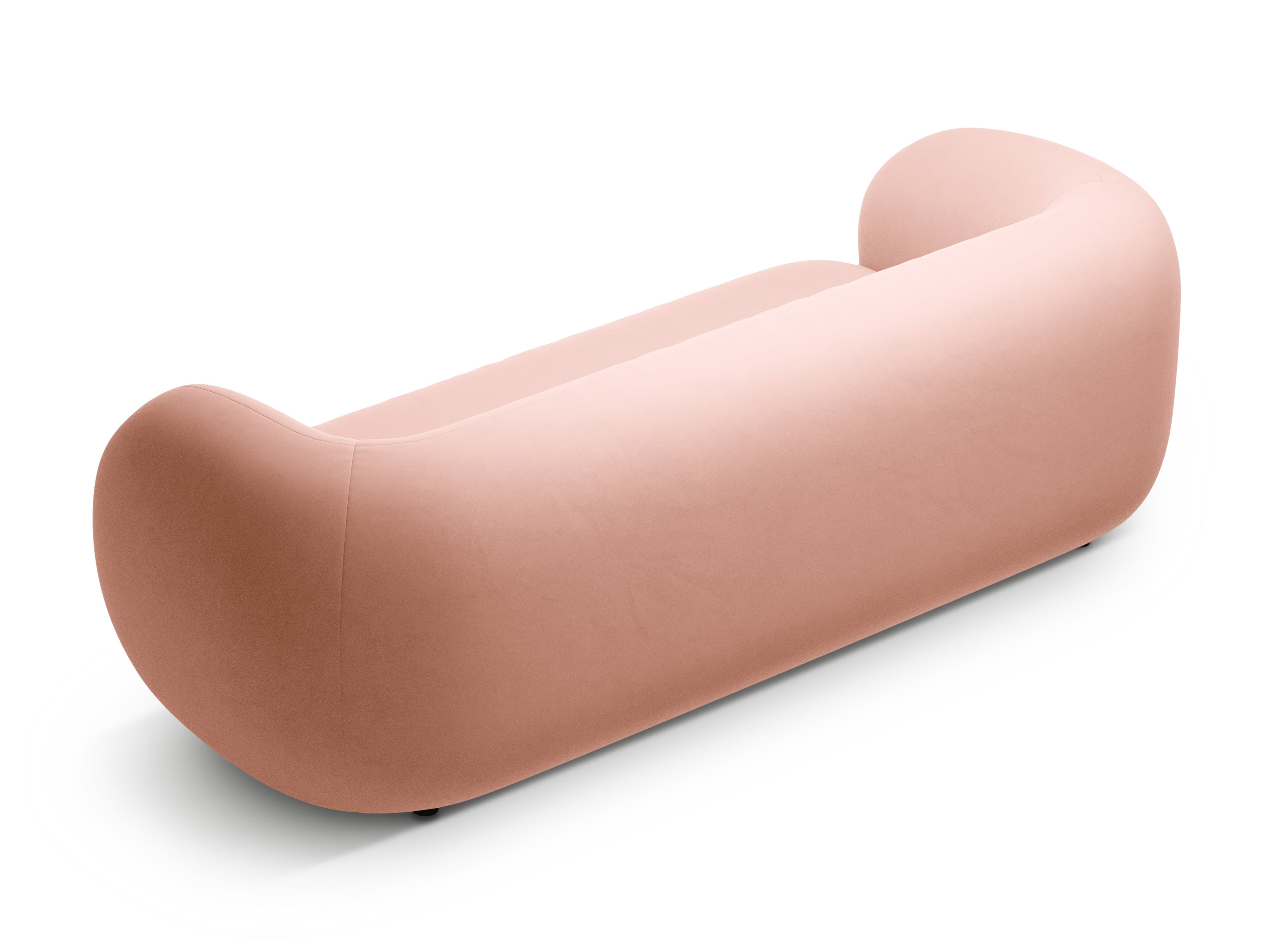 Sofa sametová 3-osobová KATE růžová