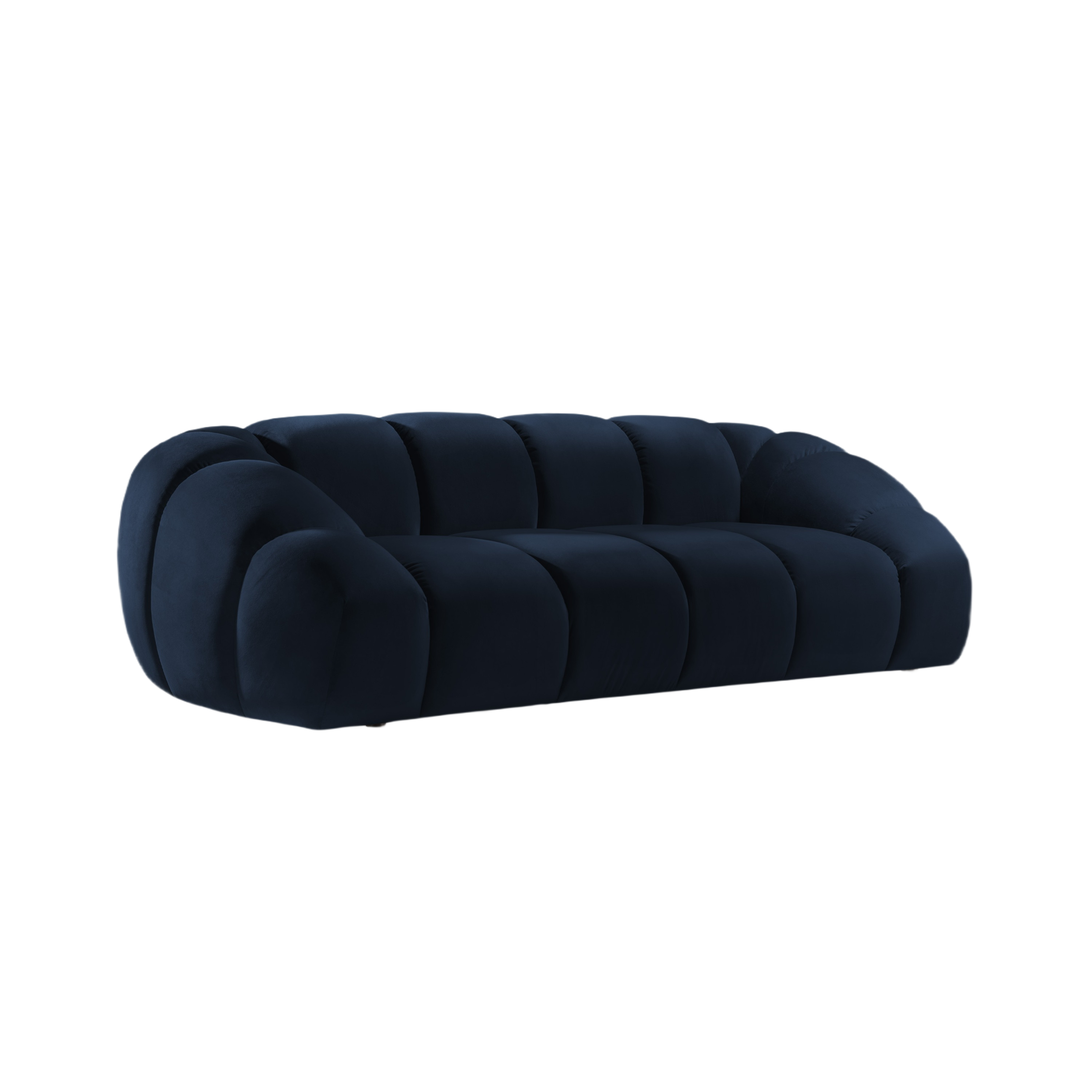Sofa sametová 2,5-místná DIANA královská modř