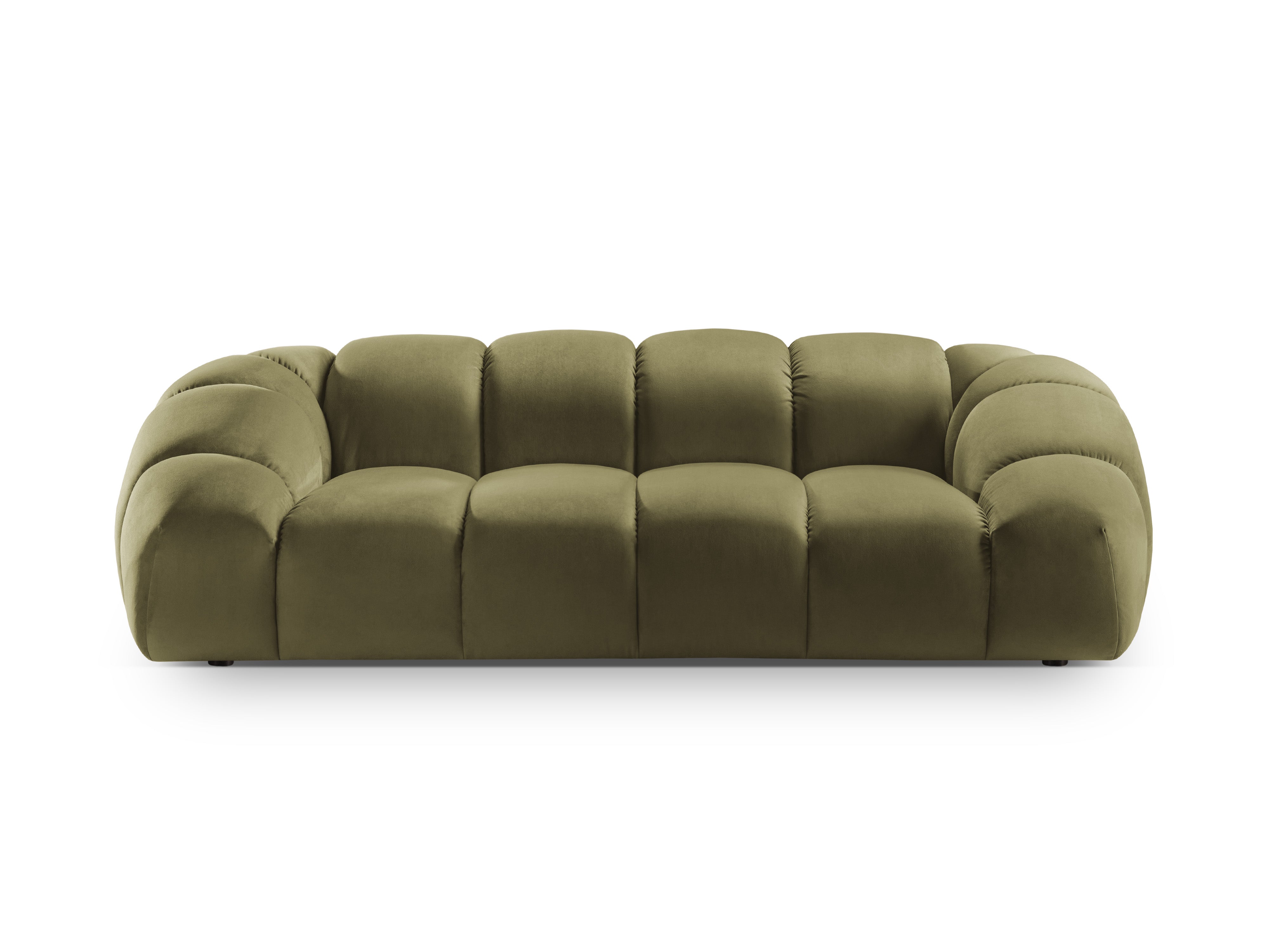 Sofa sametová 2,5-místná DIANA zelená