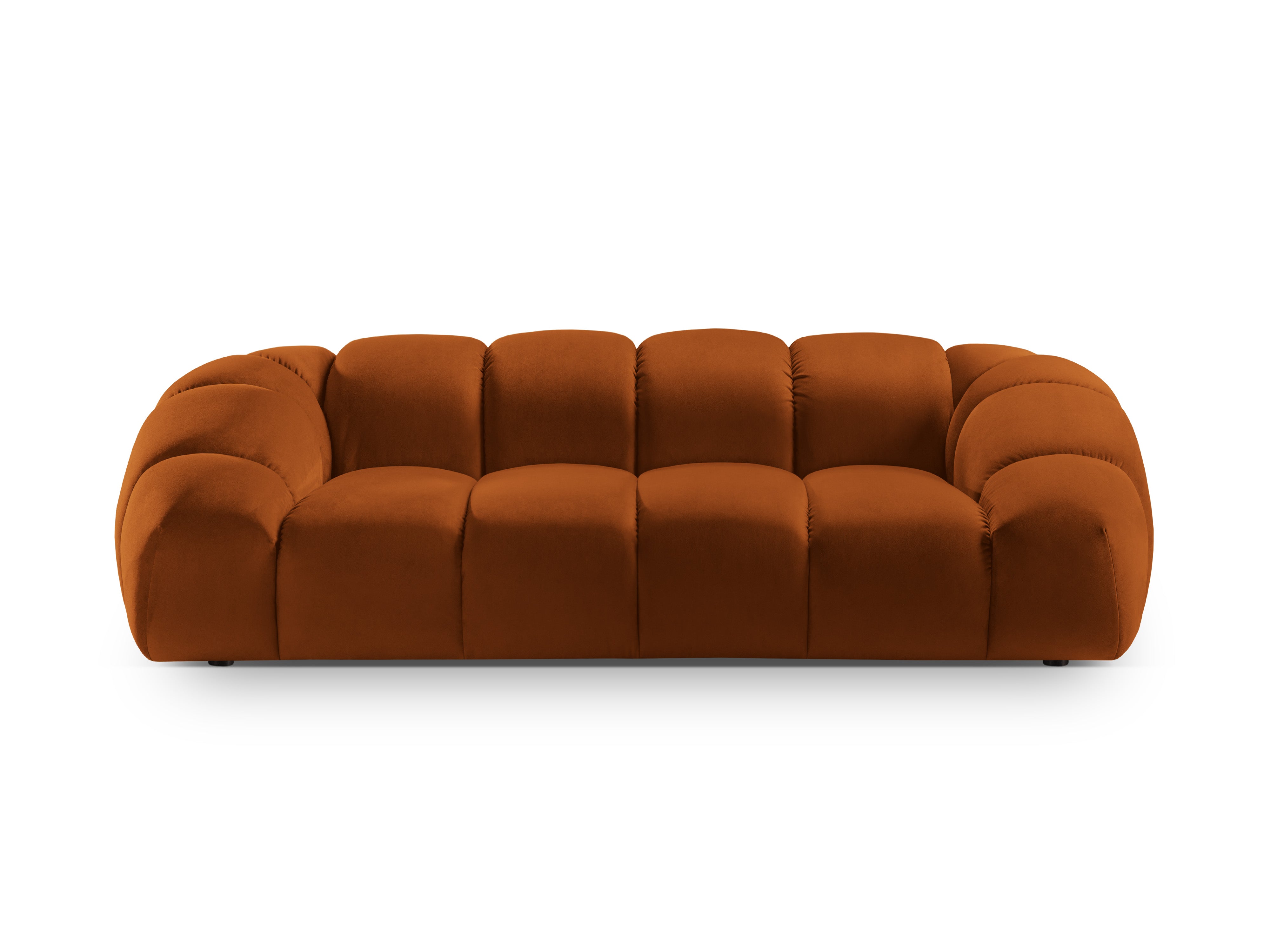 Sofa sametová 2,5-místná DIANA terrakota