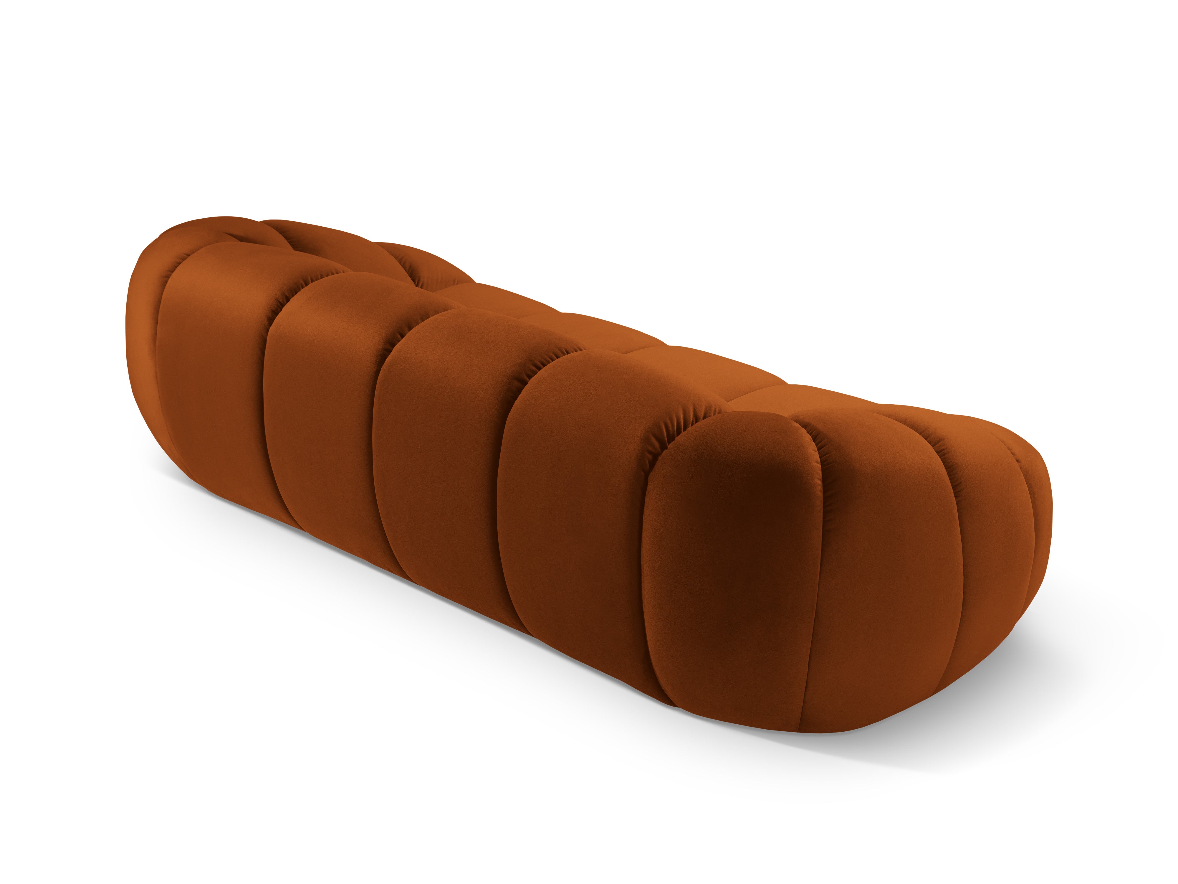 Sofa sametová 2,5-místná DIANA terrakota