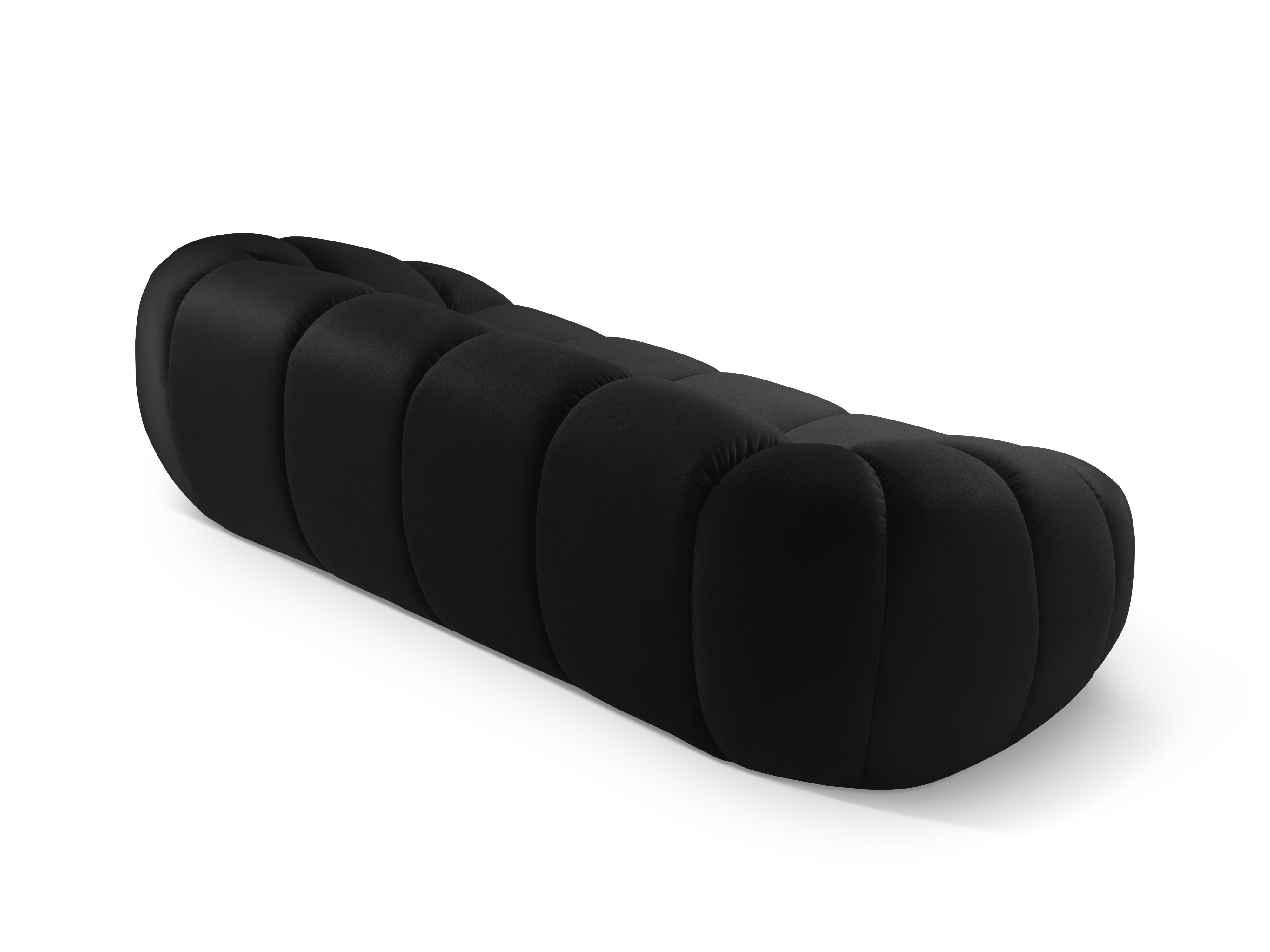 Sofa sametová 2,5-místná DIANA černá