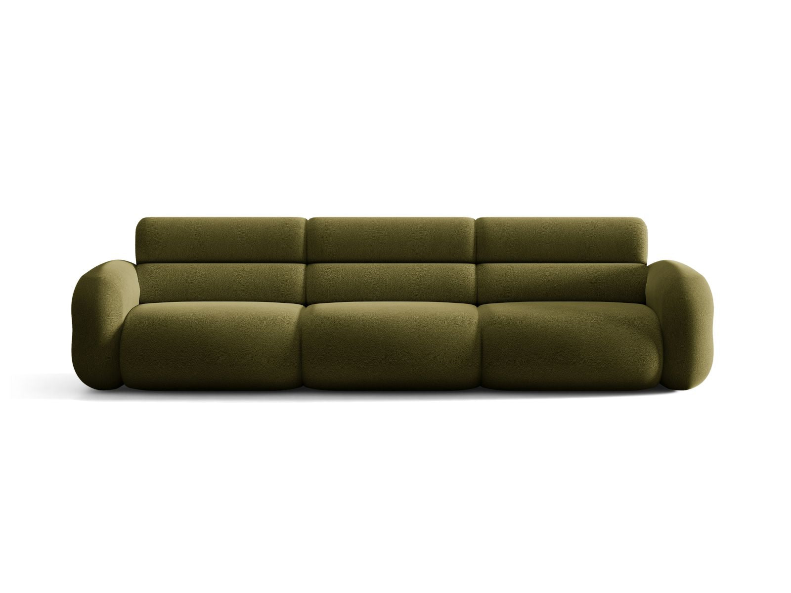 Pohovka pro 4 osoby NEO olivový boucle