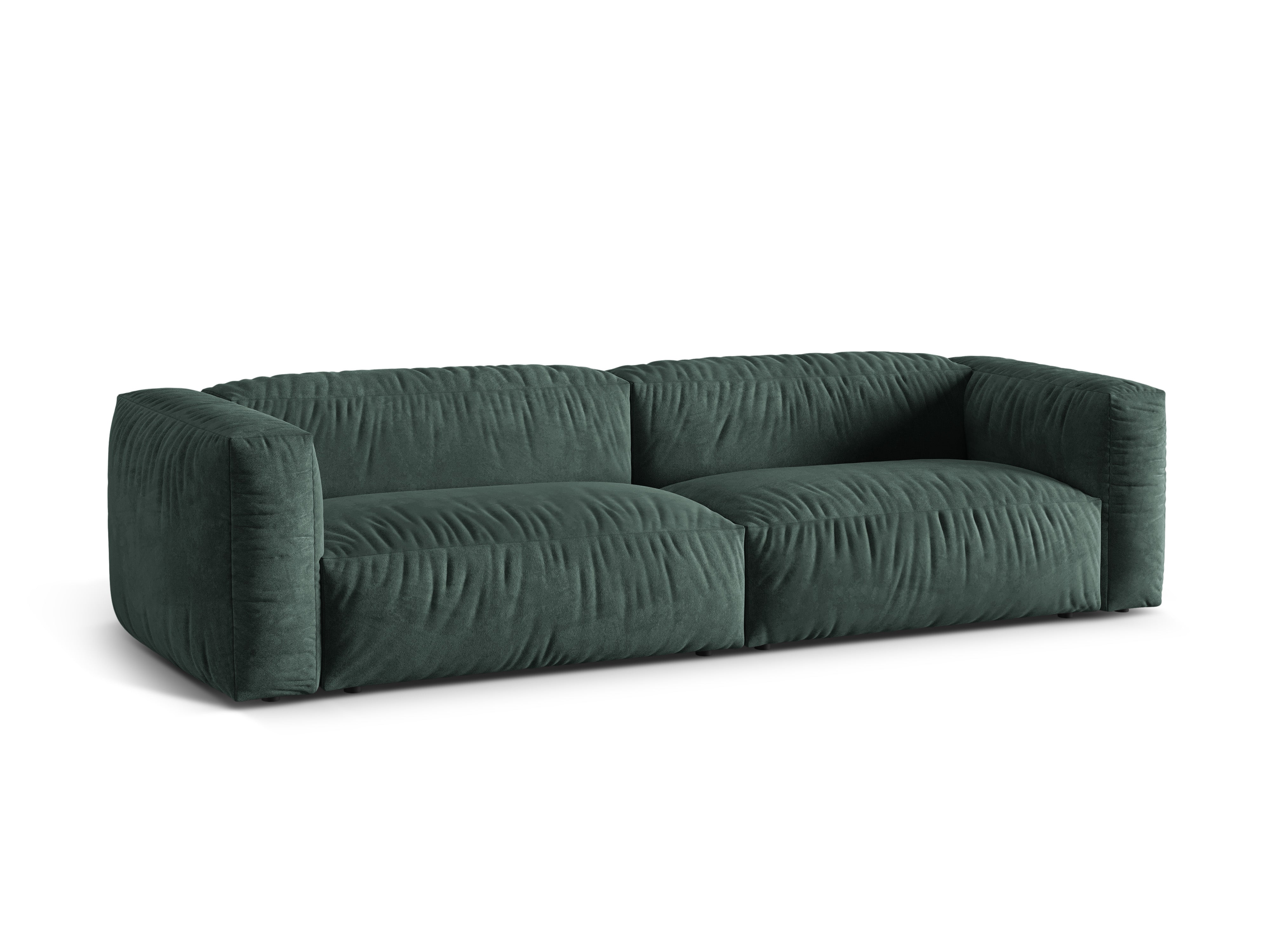 Martin Petrol velvet sofa 4-person