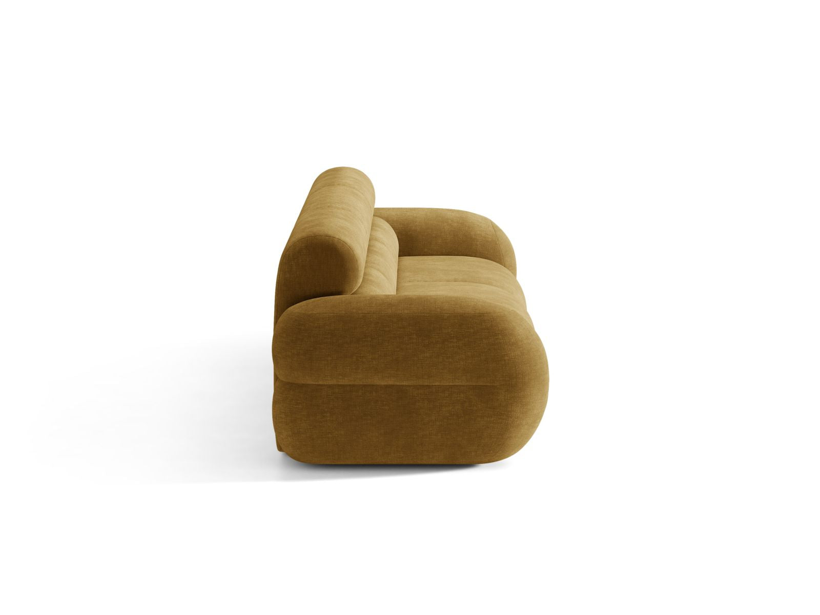 Sofa pro 4 osoby NEO v hořčicovém šenilu
