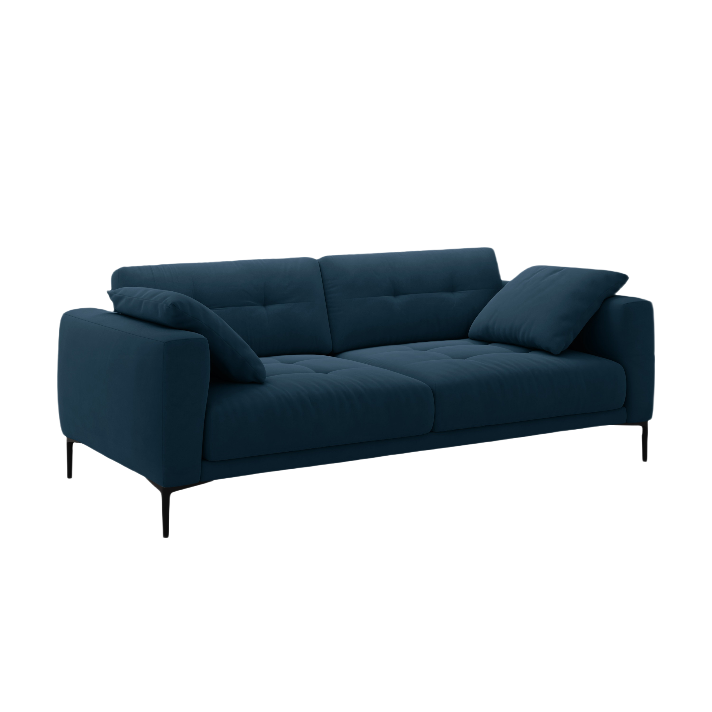 Sofa sametová 4-osobová BEMY královská modrá
