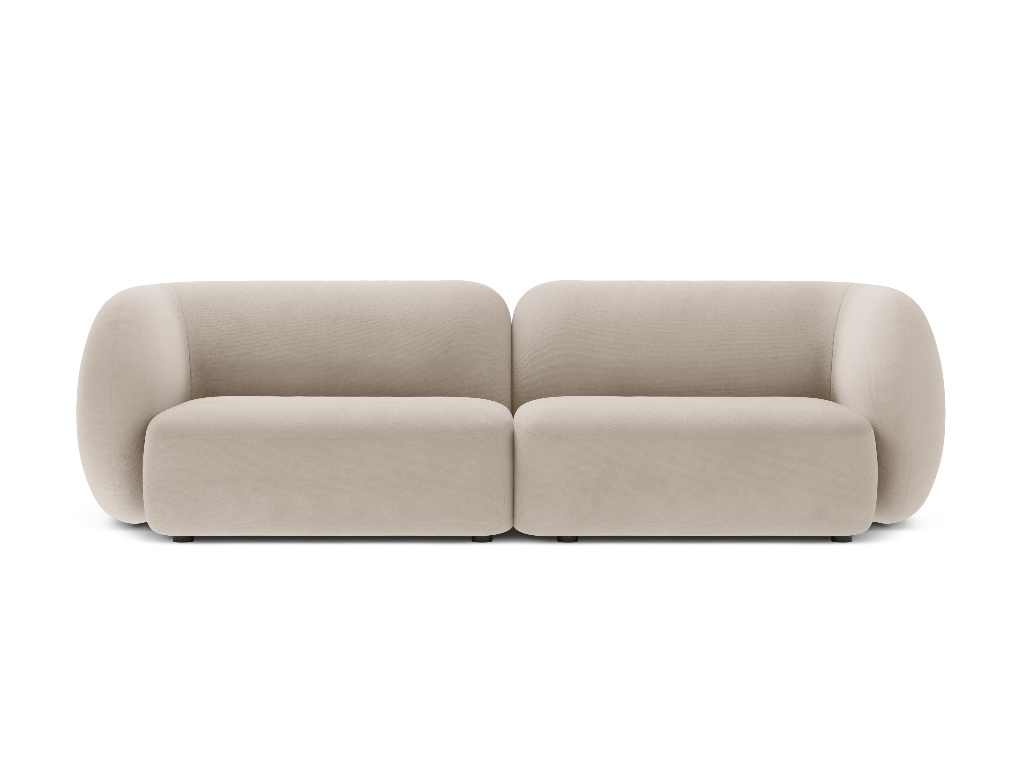 Sofa pro 4 osoby sametová KATE béžová