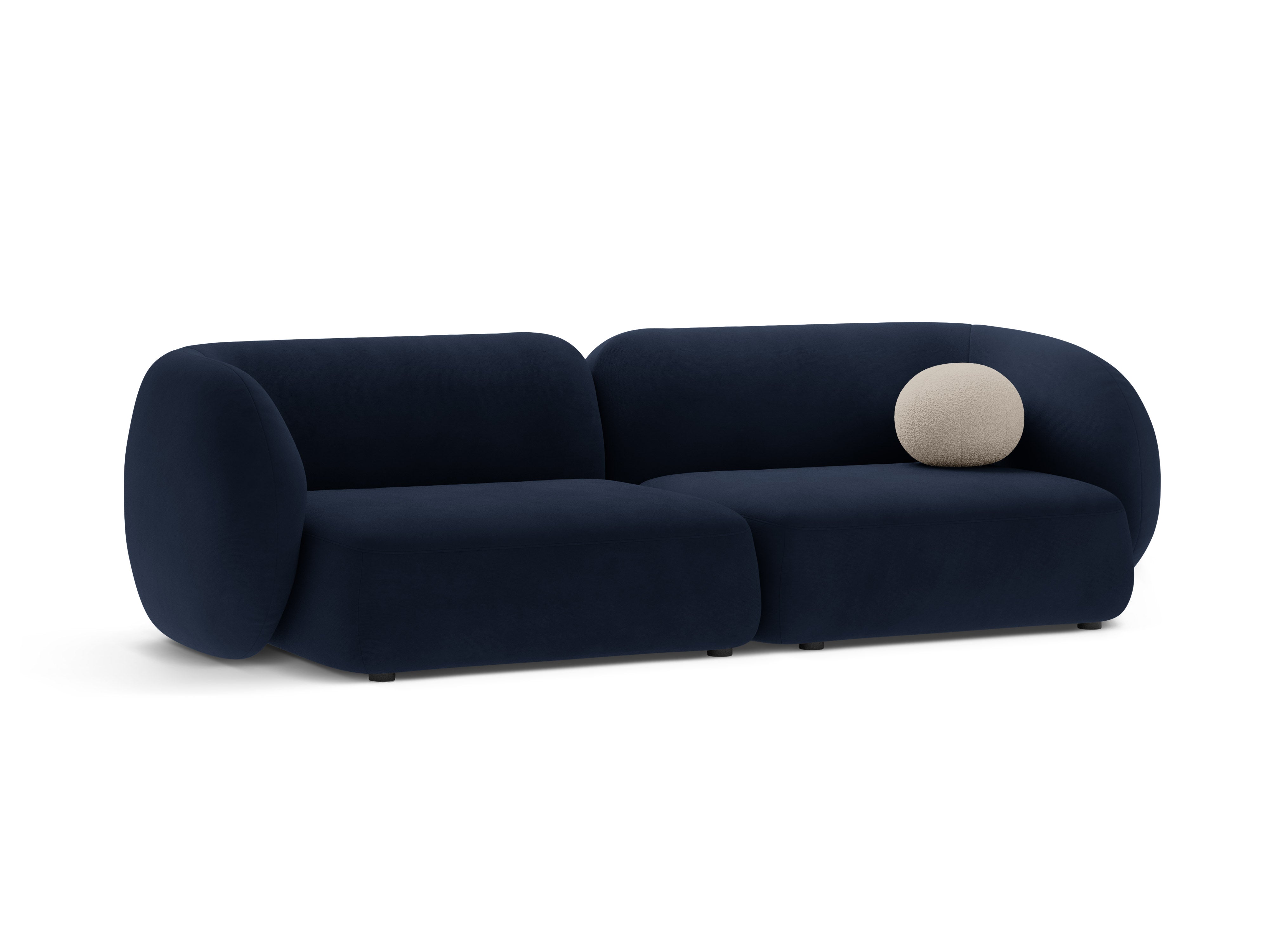 Sofa pro 4 osoby sametová KATE královská modrá