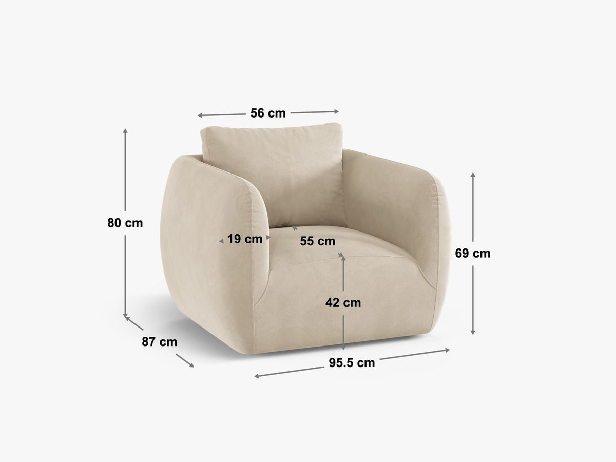 fotel-iga-szary-boucle-ze-srebrna-podstawa rysunek techniczny