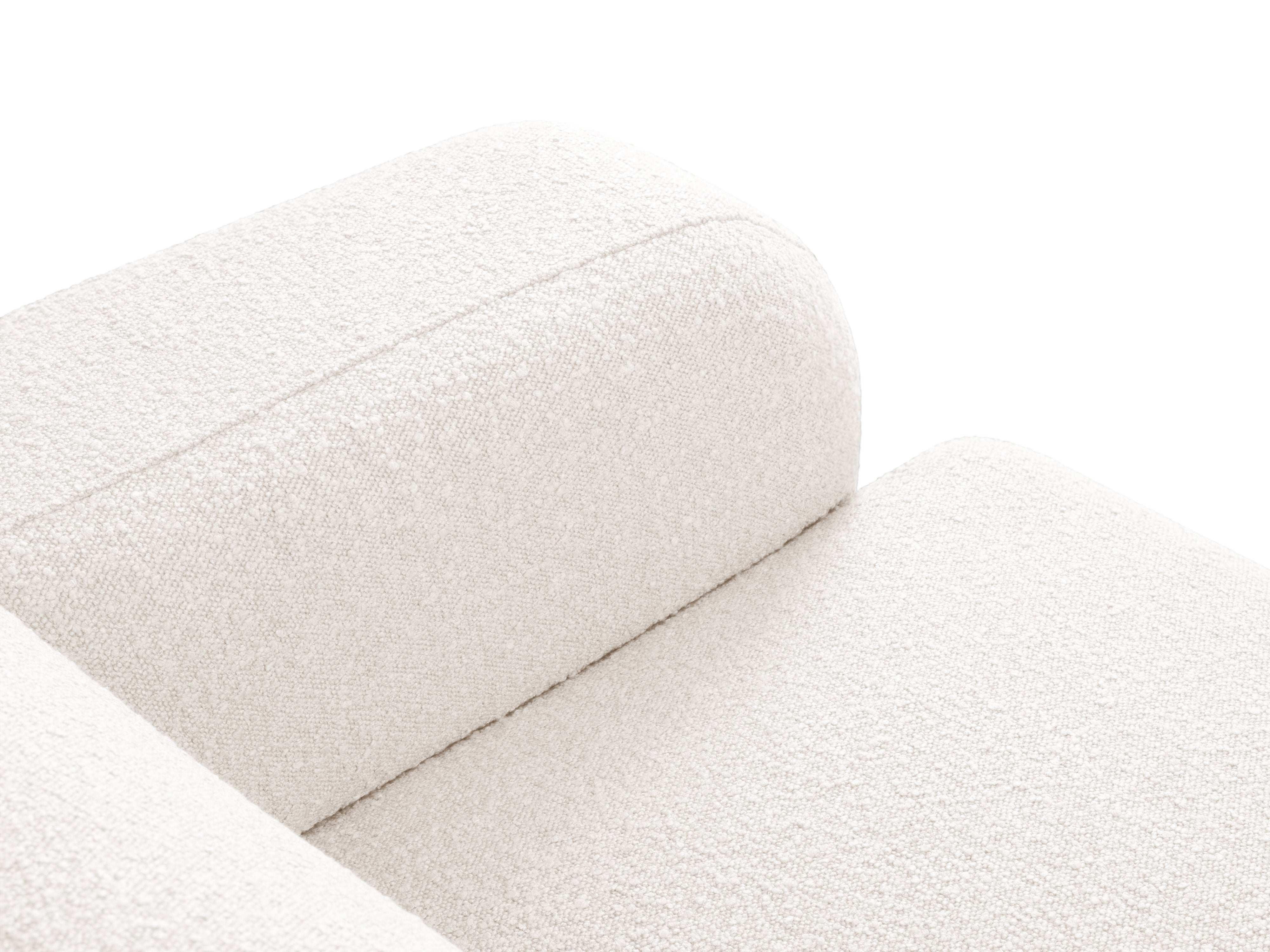 Fotel w tkaninie boucle MOLINO biały Micadoni Eye on Design