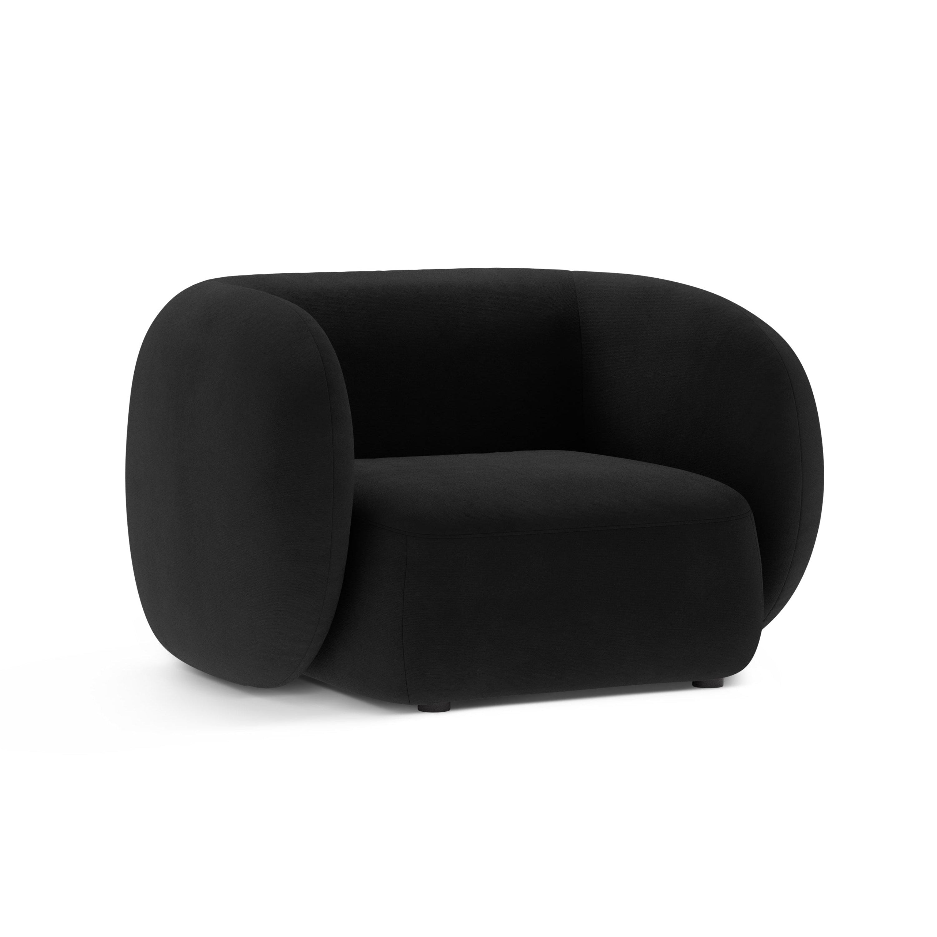 Black Velvet Armchair KATE