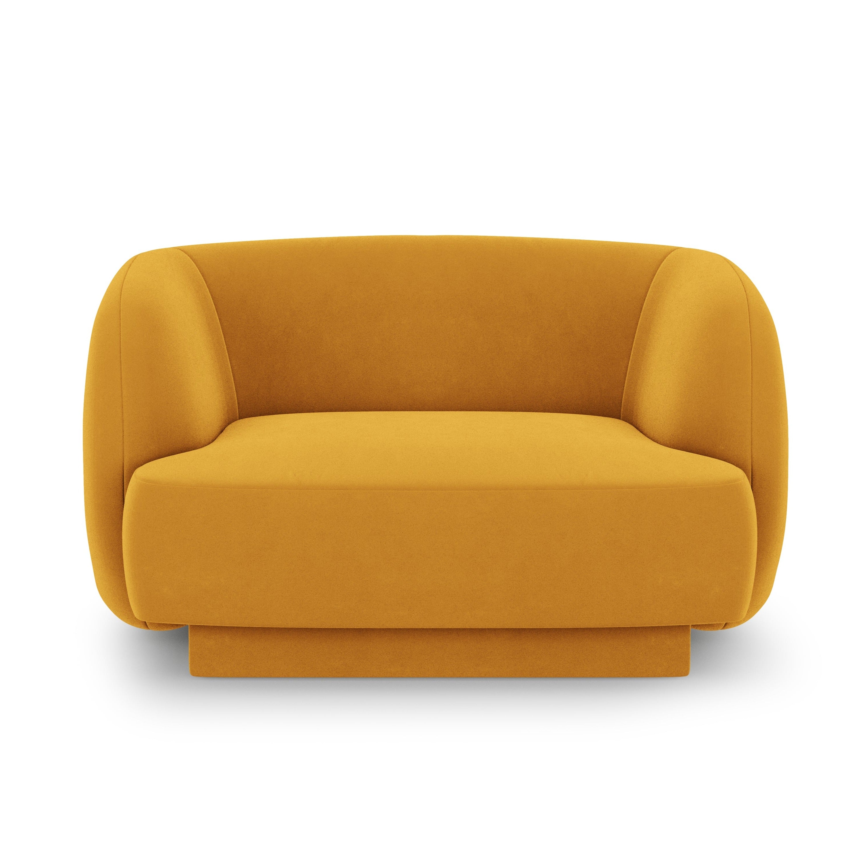 Fotel aksamitny MILEY żółty Micadoni Eye on Design