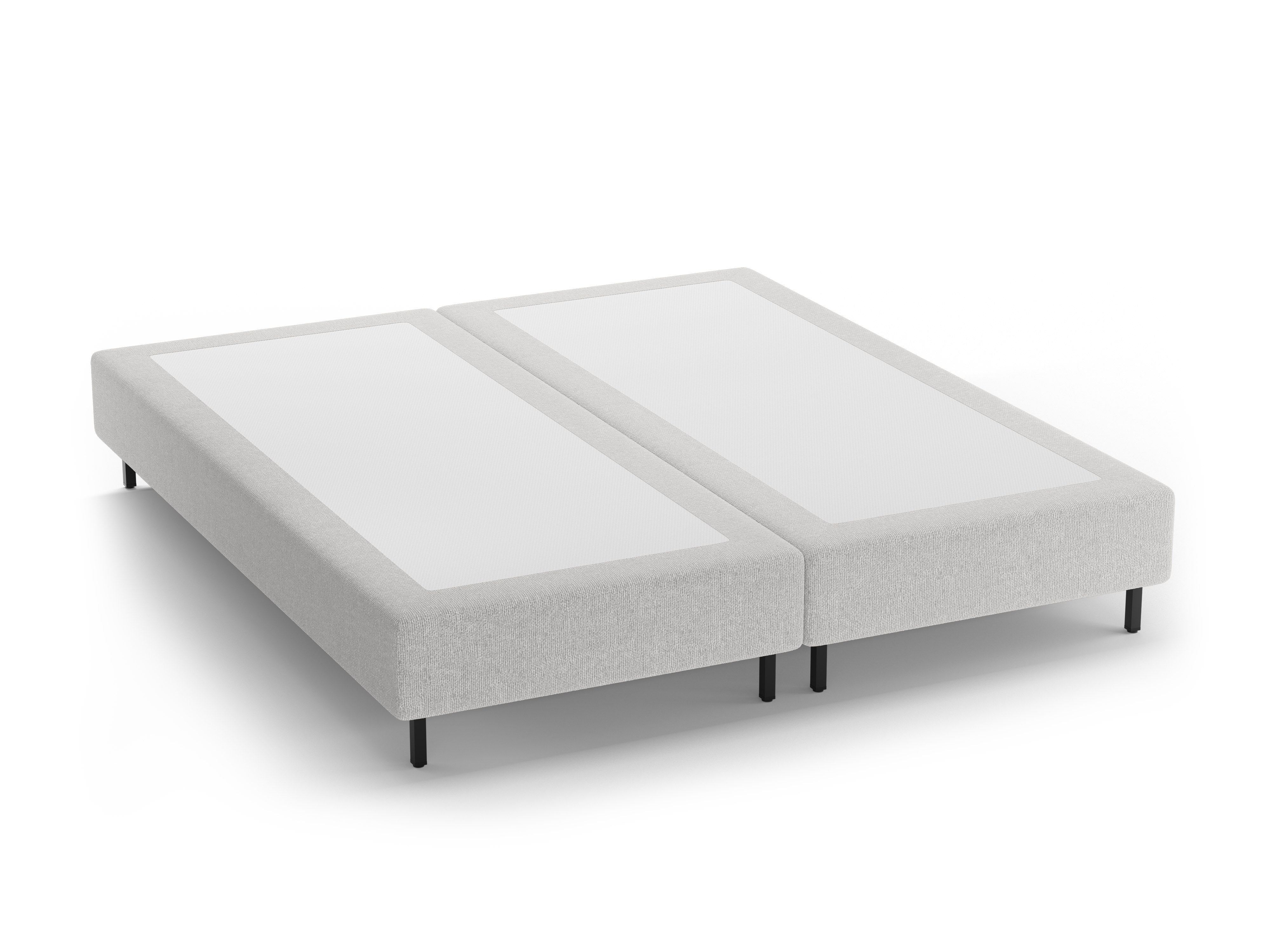 WHALE Bed Silver Chenille