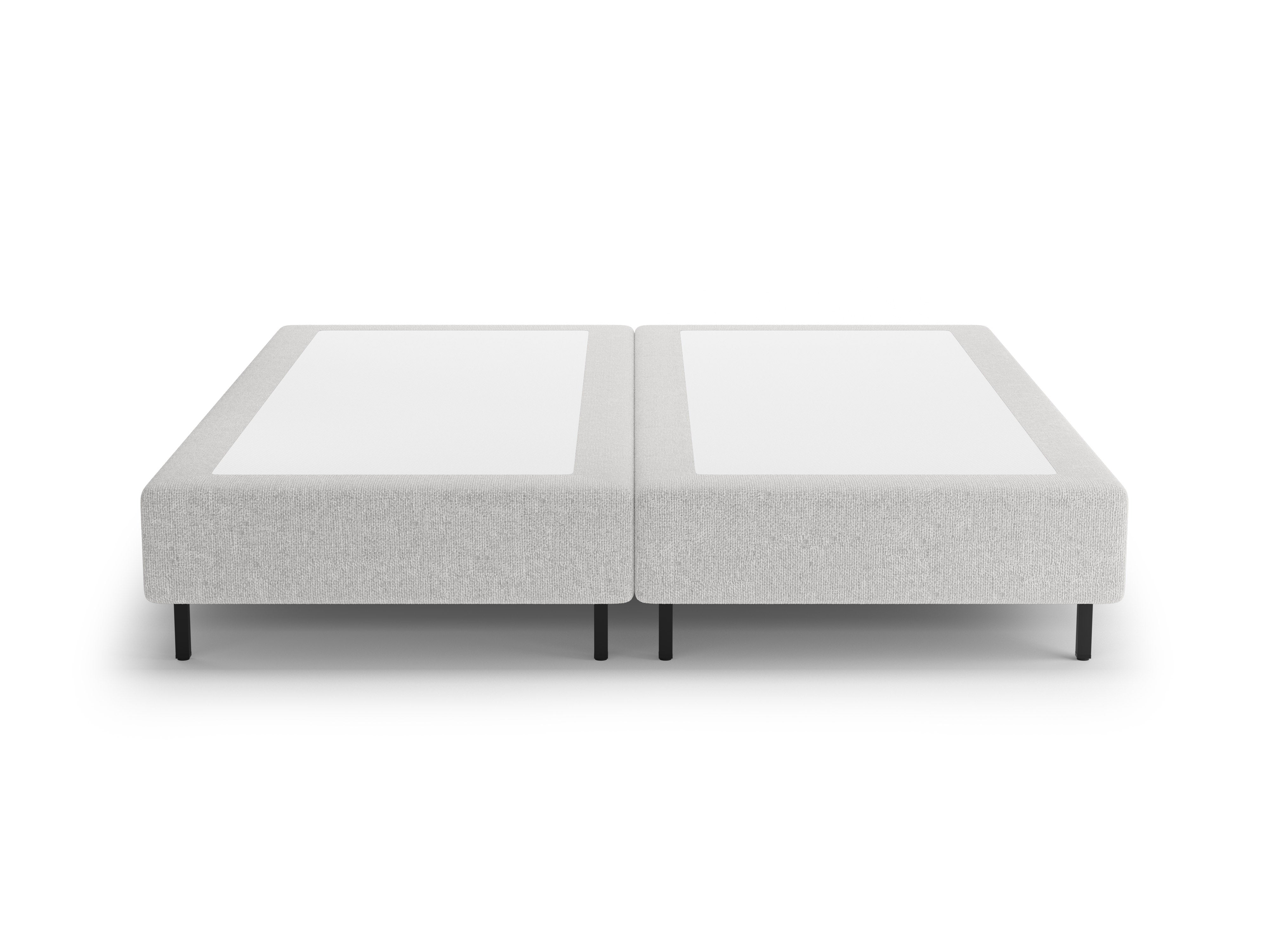 WHALE Bed Silver Chenille