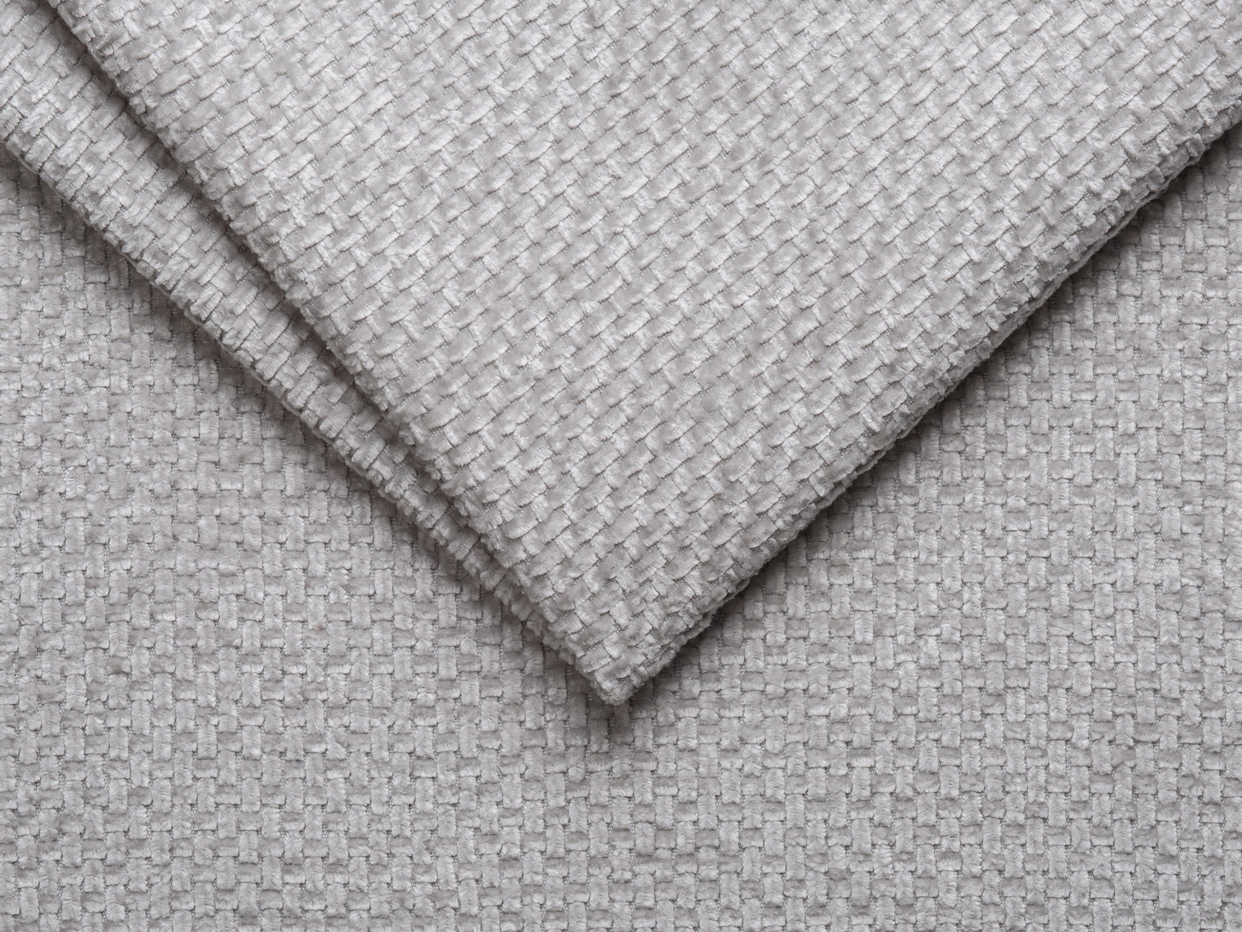 WHALE Bed Silver Chenille