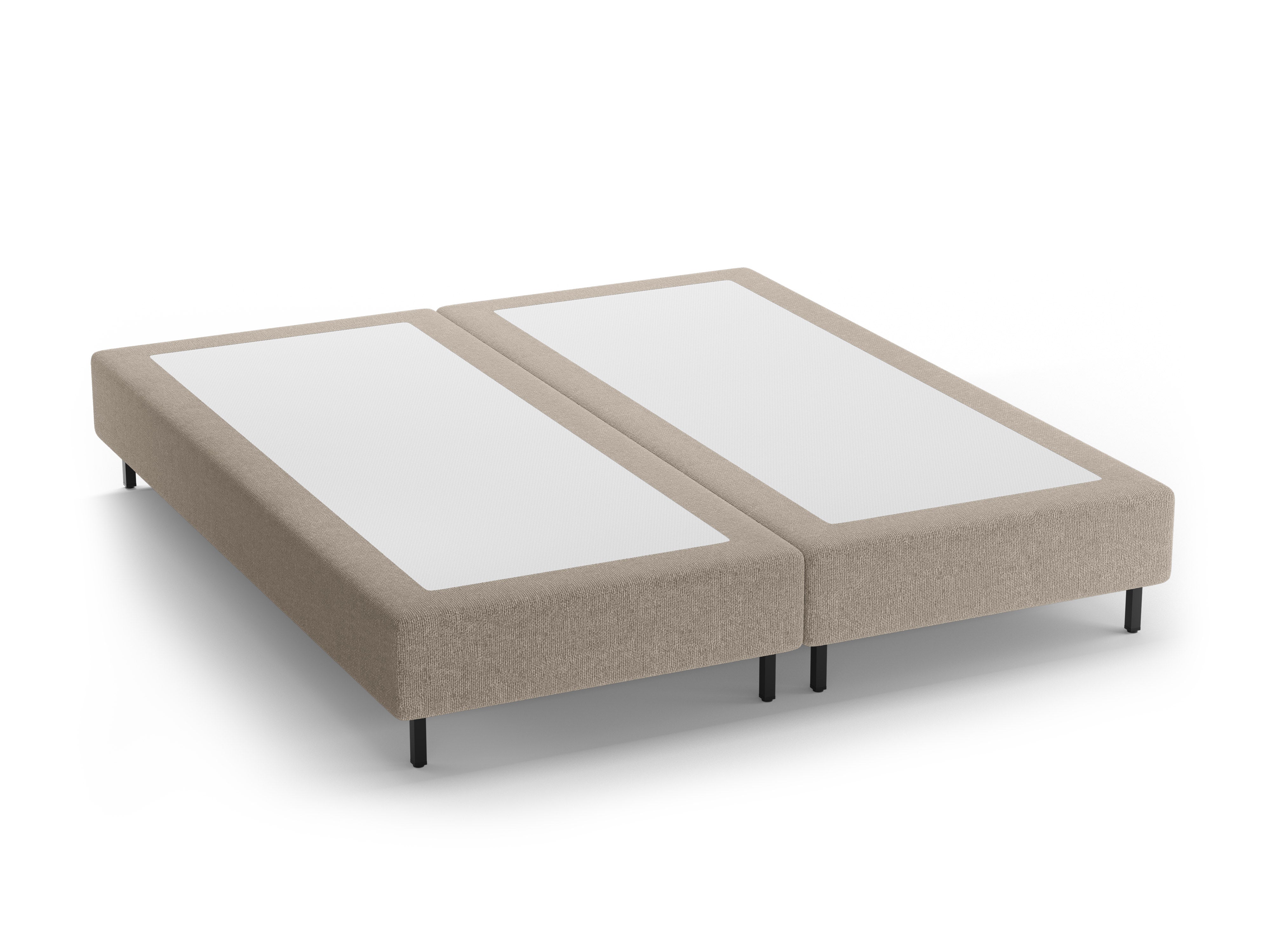 WHALE Bed Dark Beige Chenille