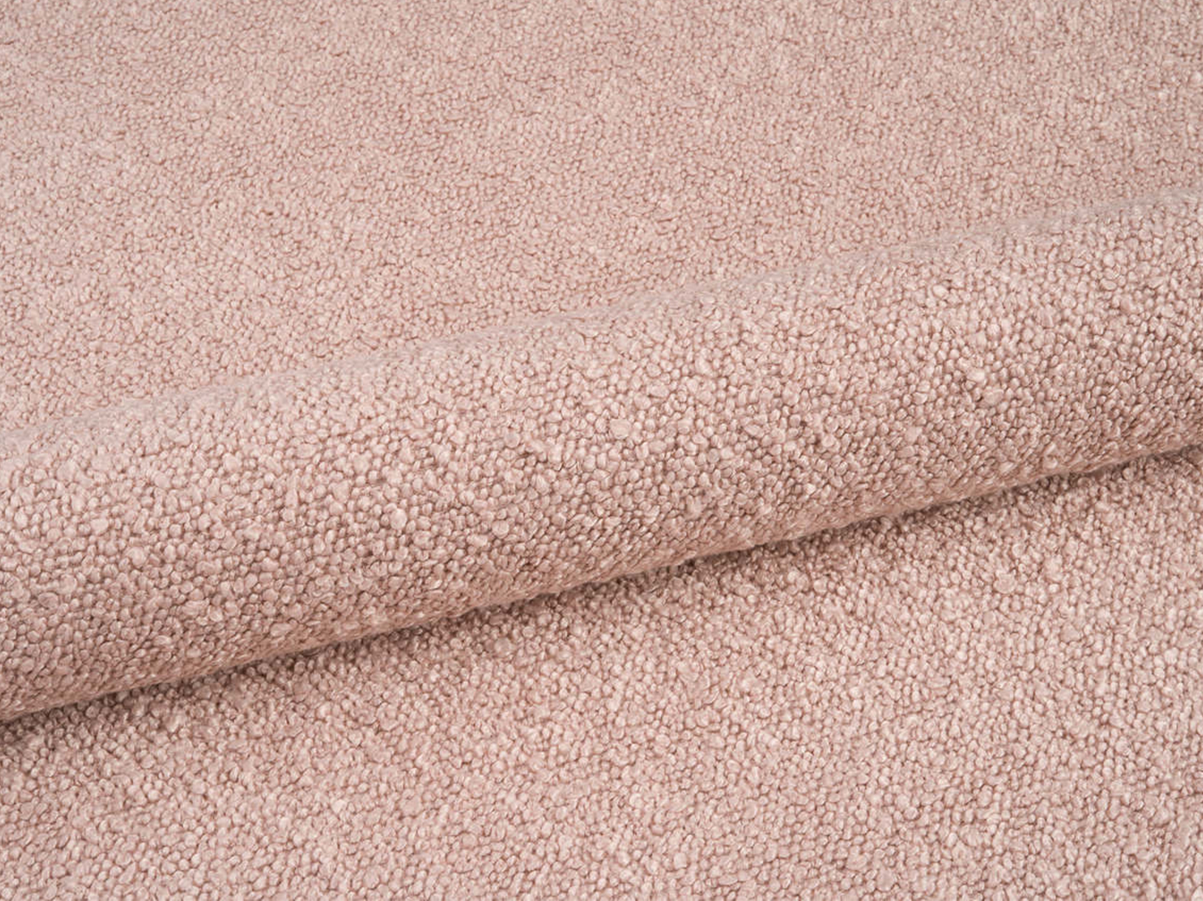 AVELINE bed in powder pink boucle