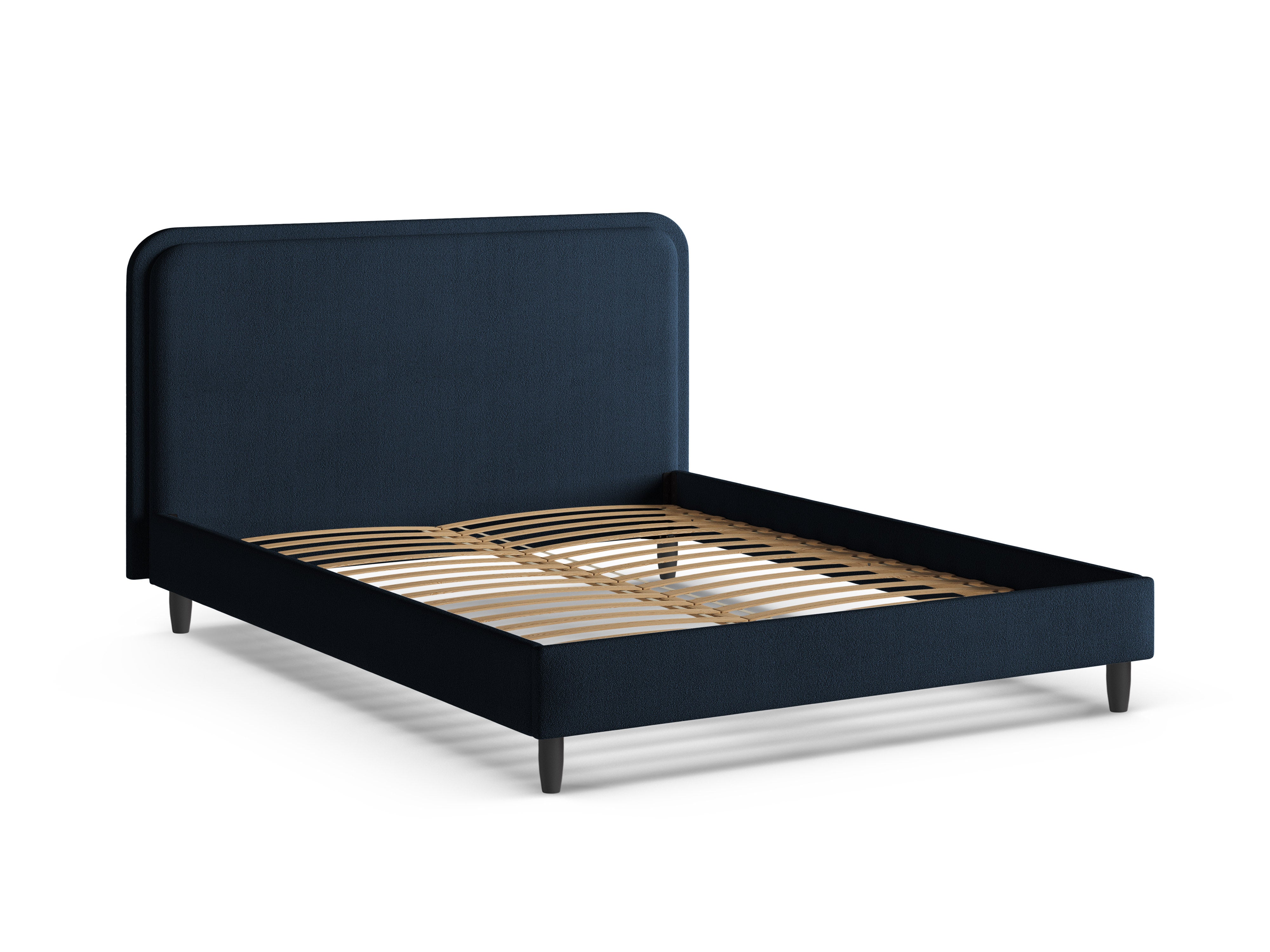 AVELINE Bed Dark Blue Boucle