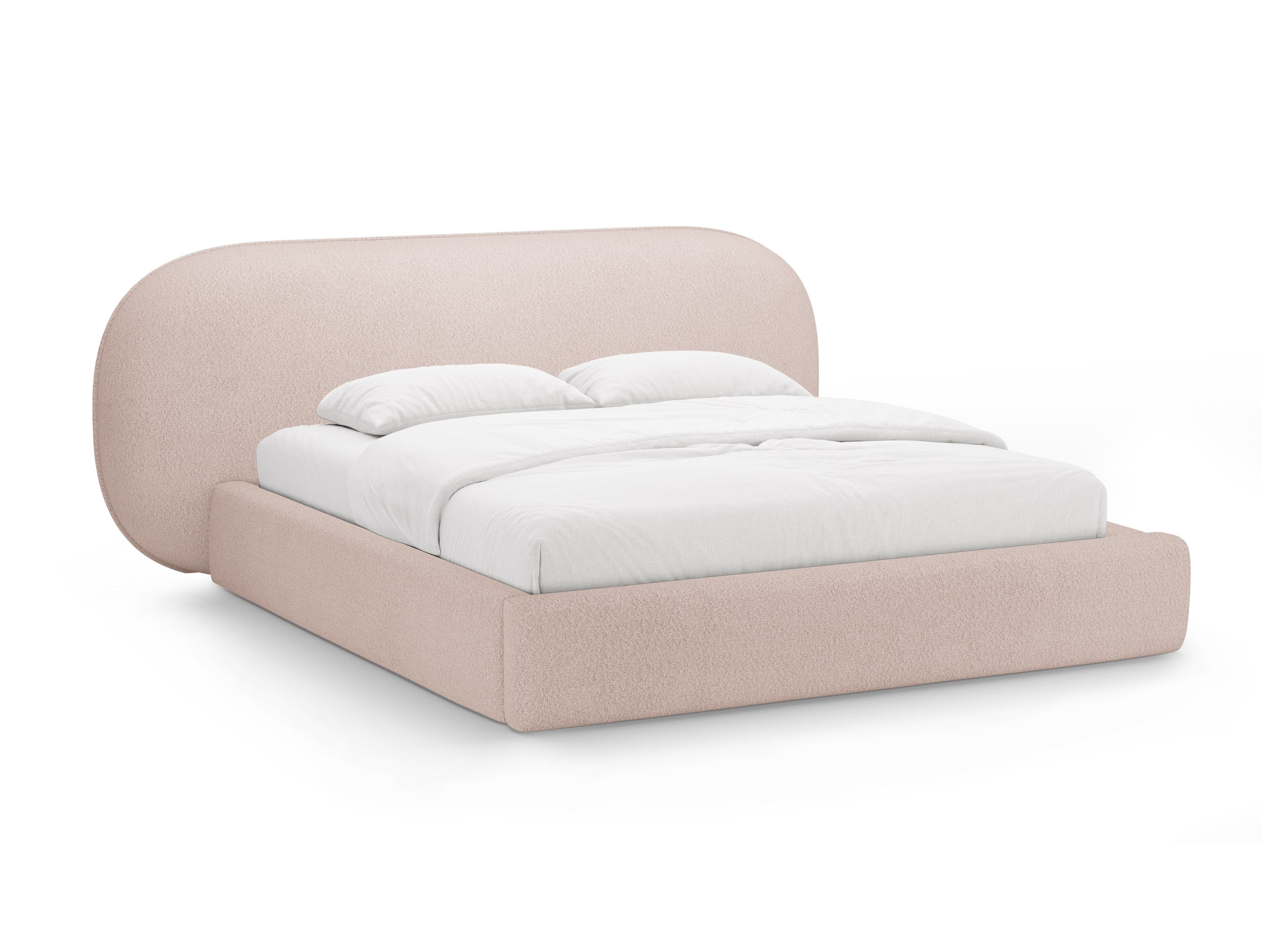 OVALO Bed Pink Boucle