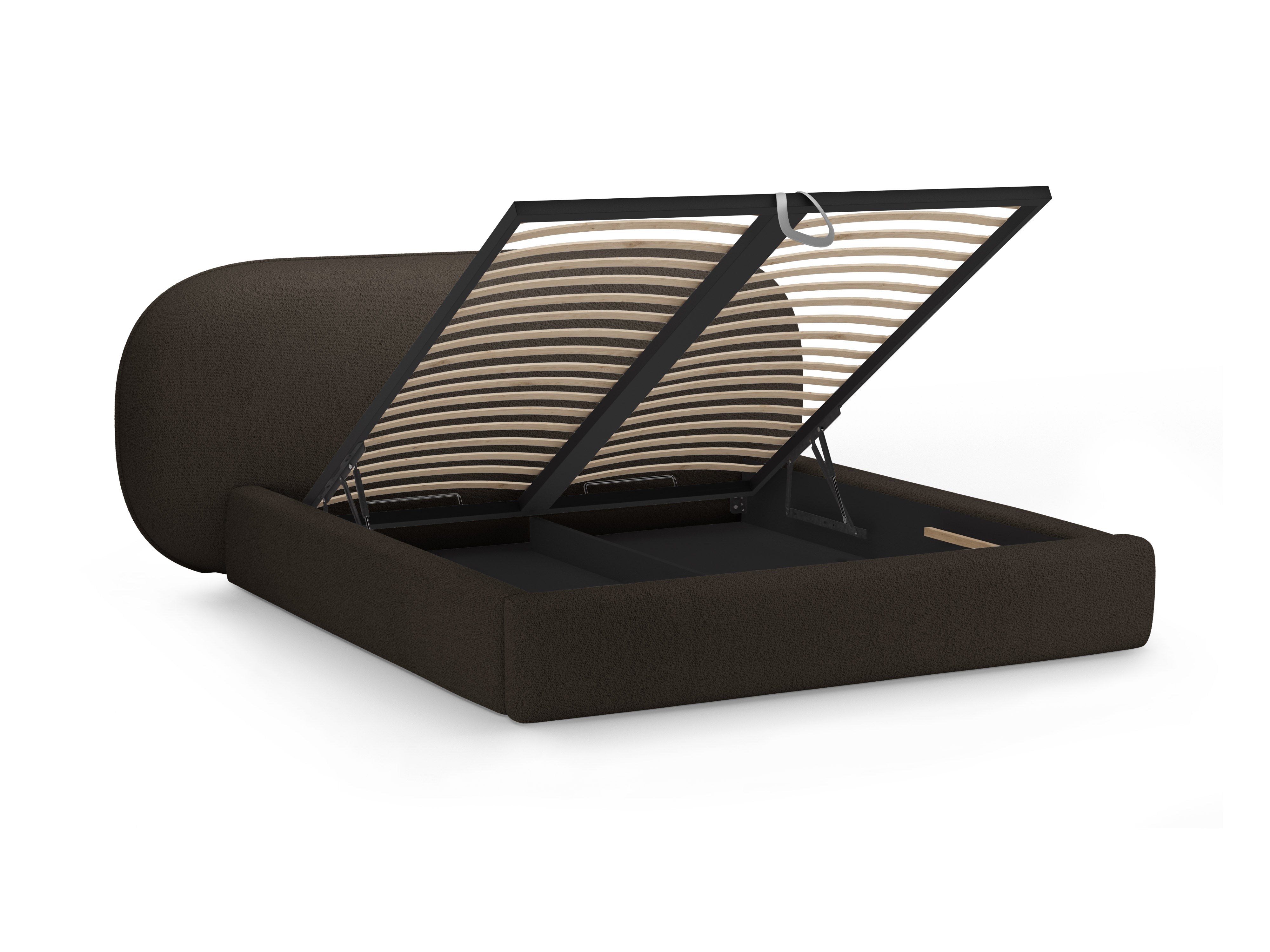 Postel OVALO hnědý boucle