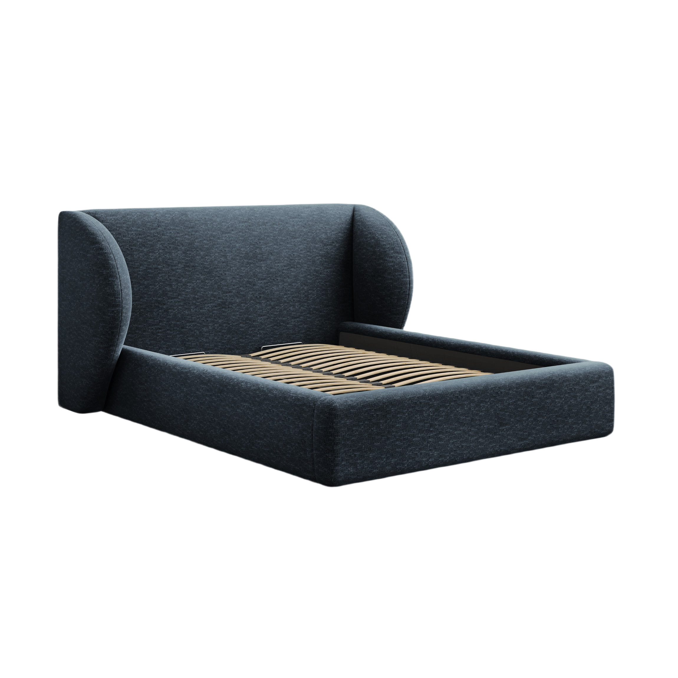 MILEY bed royal blue silky chenille
