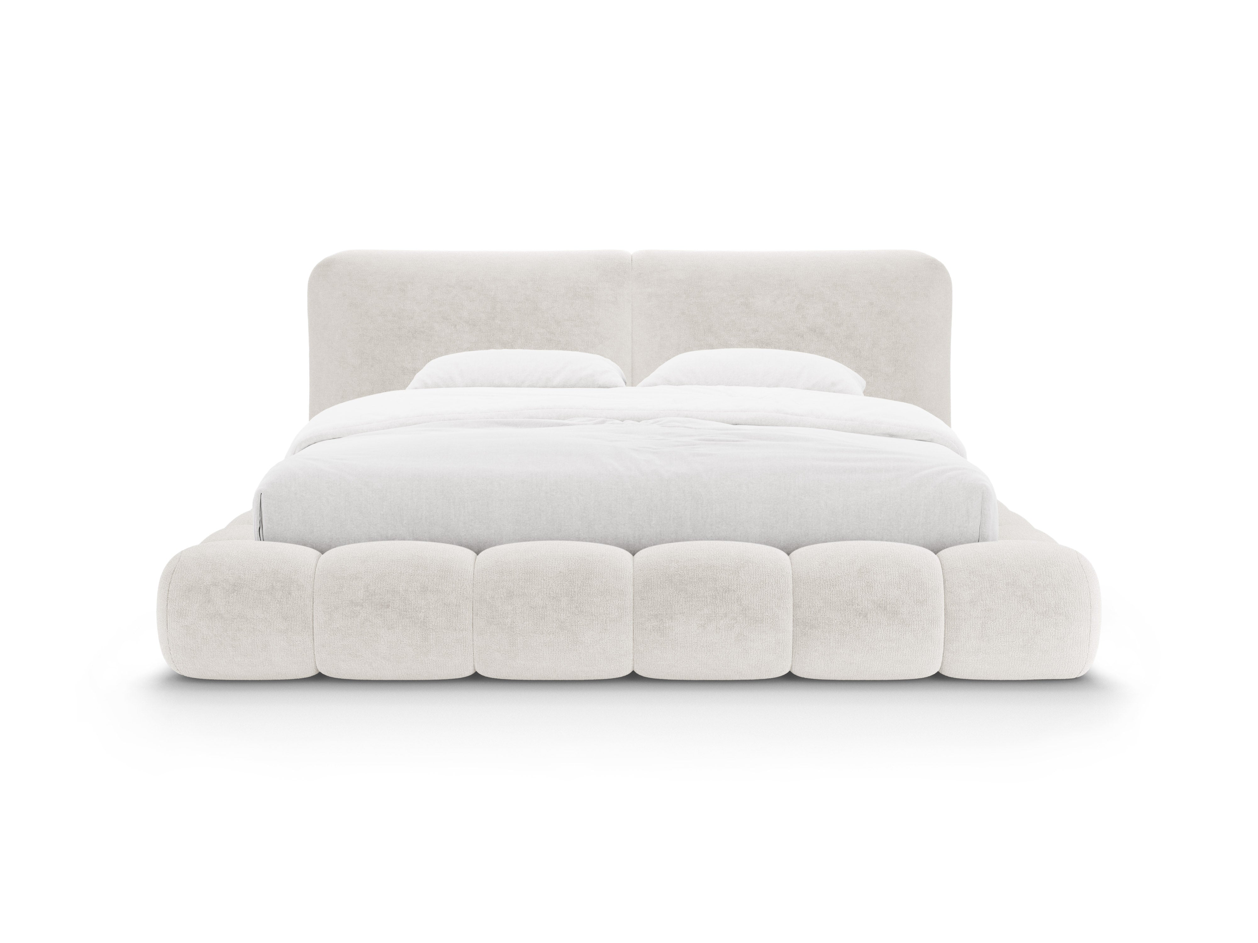SOLANGE Bed Light Beige Chenille