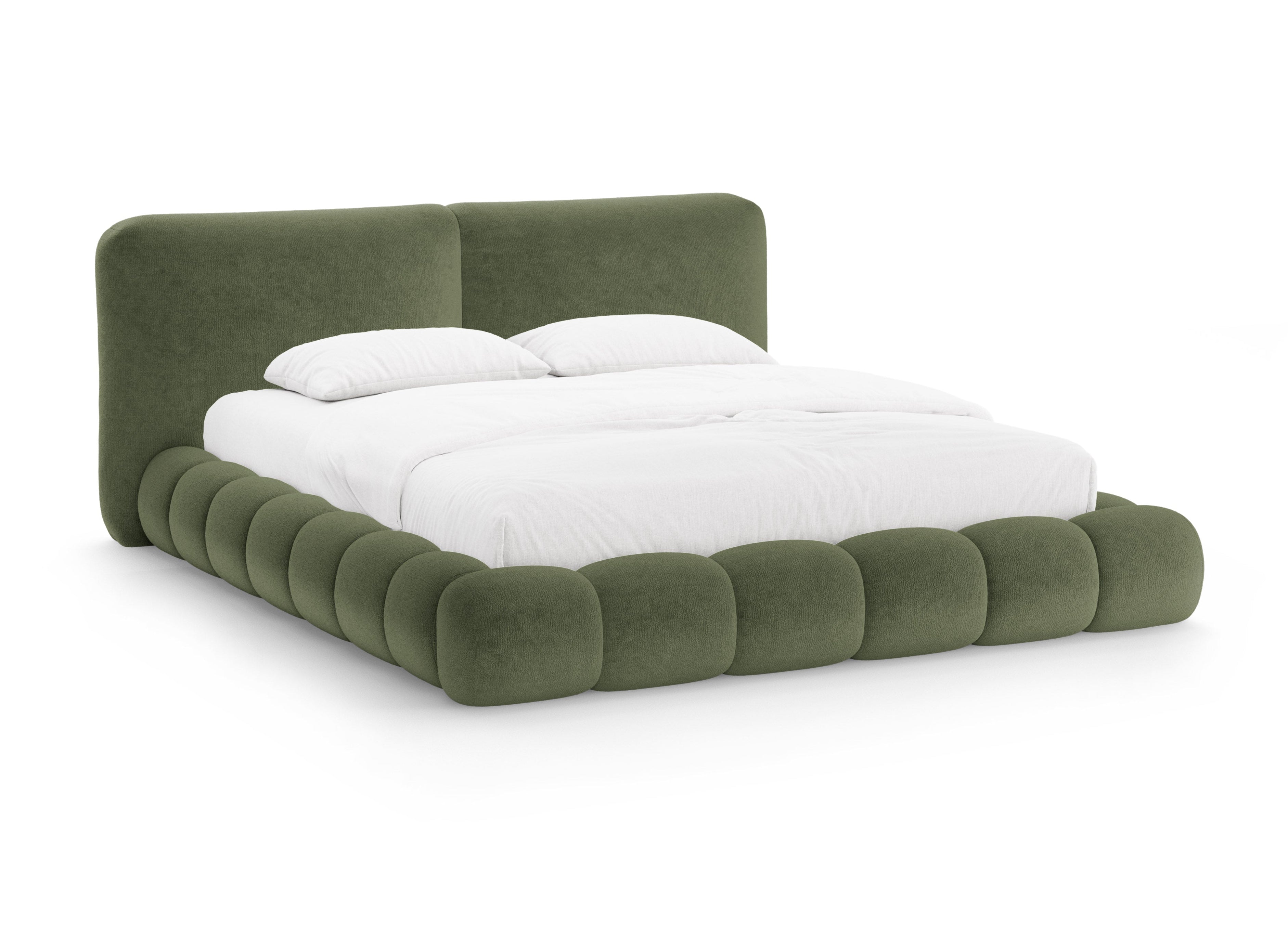 SOLANGE Bed Green Chenille