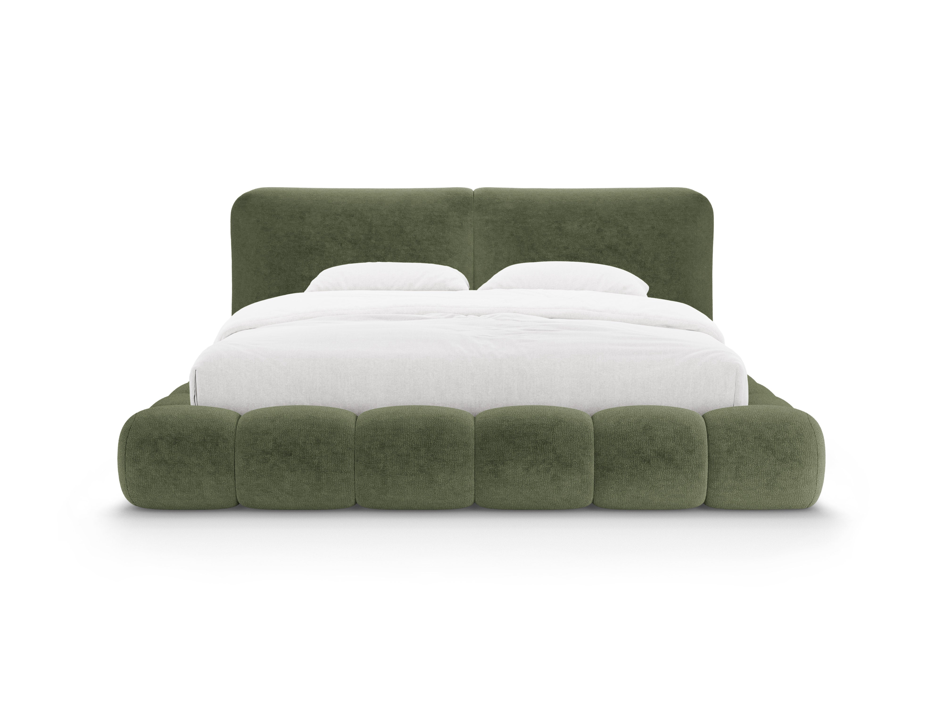 SOLANGE Bed Green Chenille