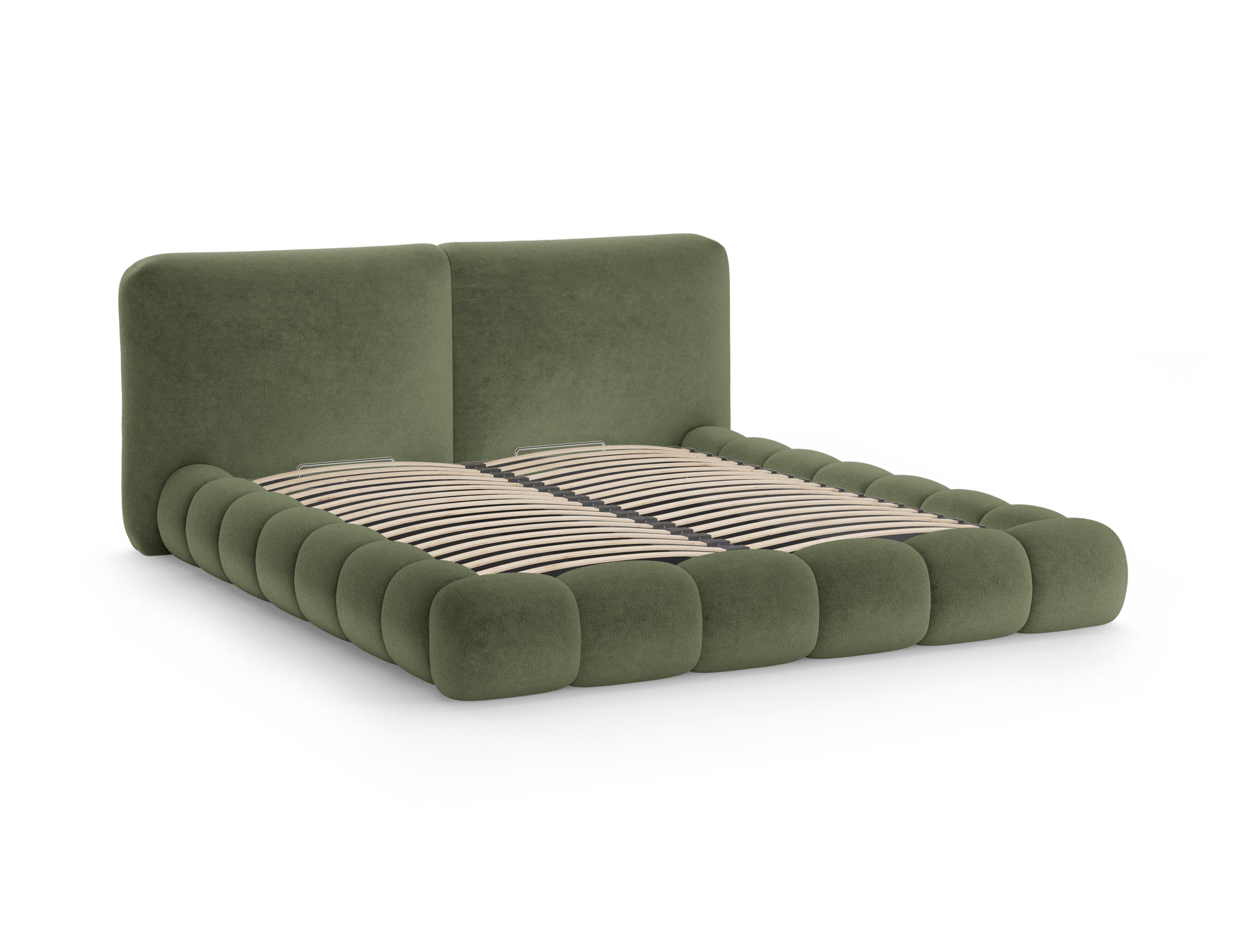 SOLANGE Bed Green Chenille