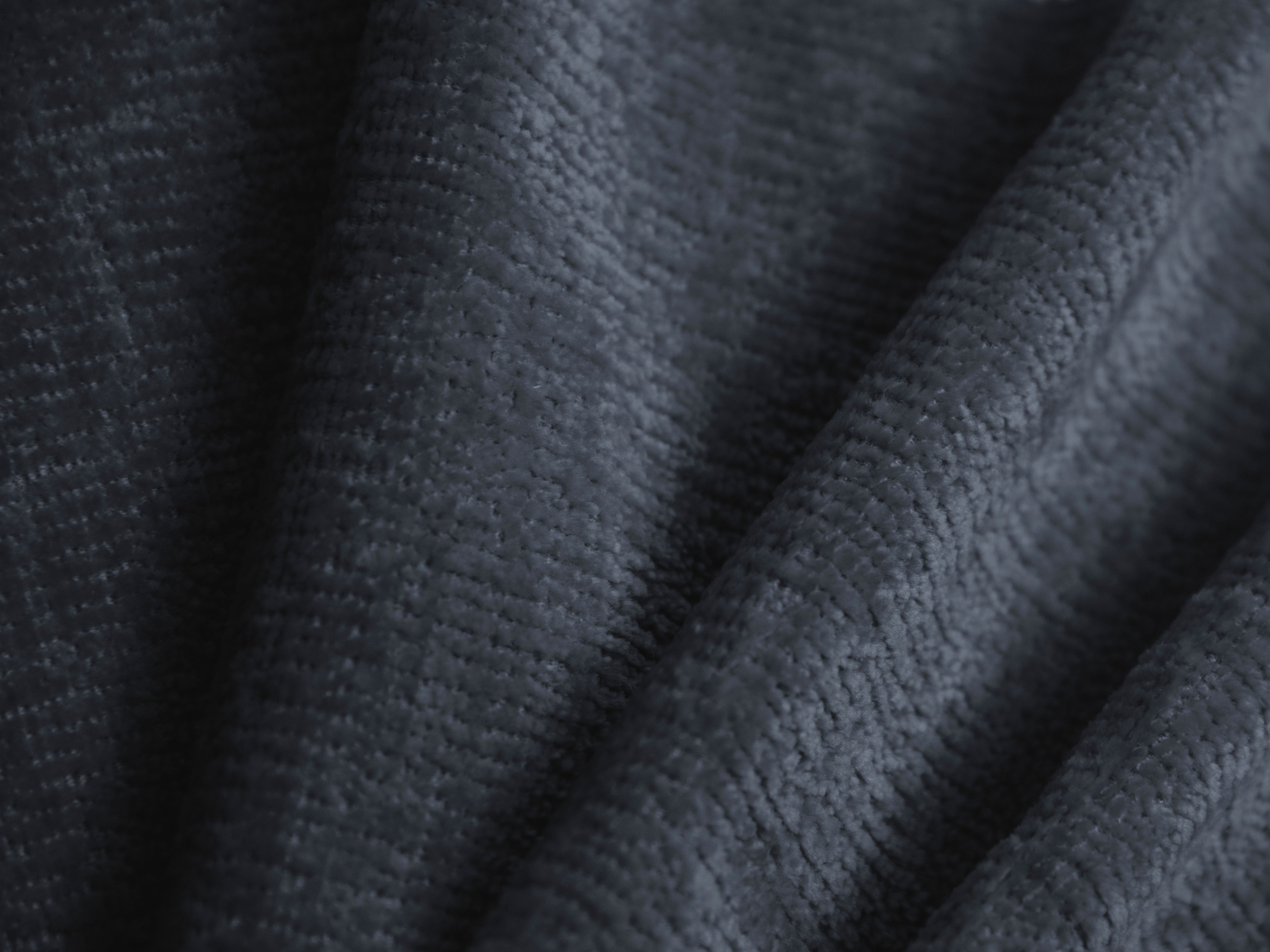 SOLANGE Bed Dark Blue Chenille