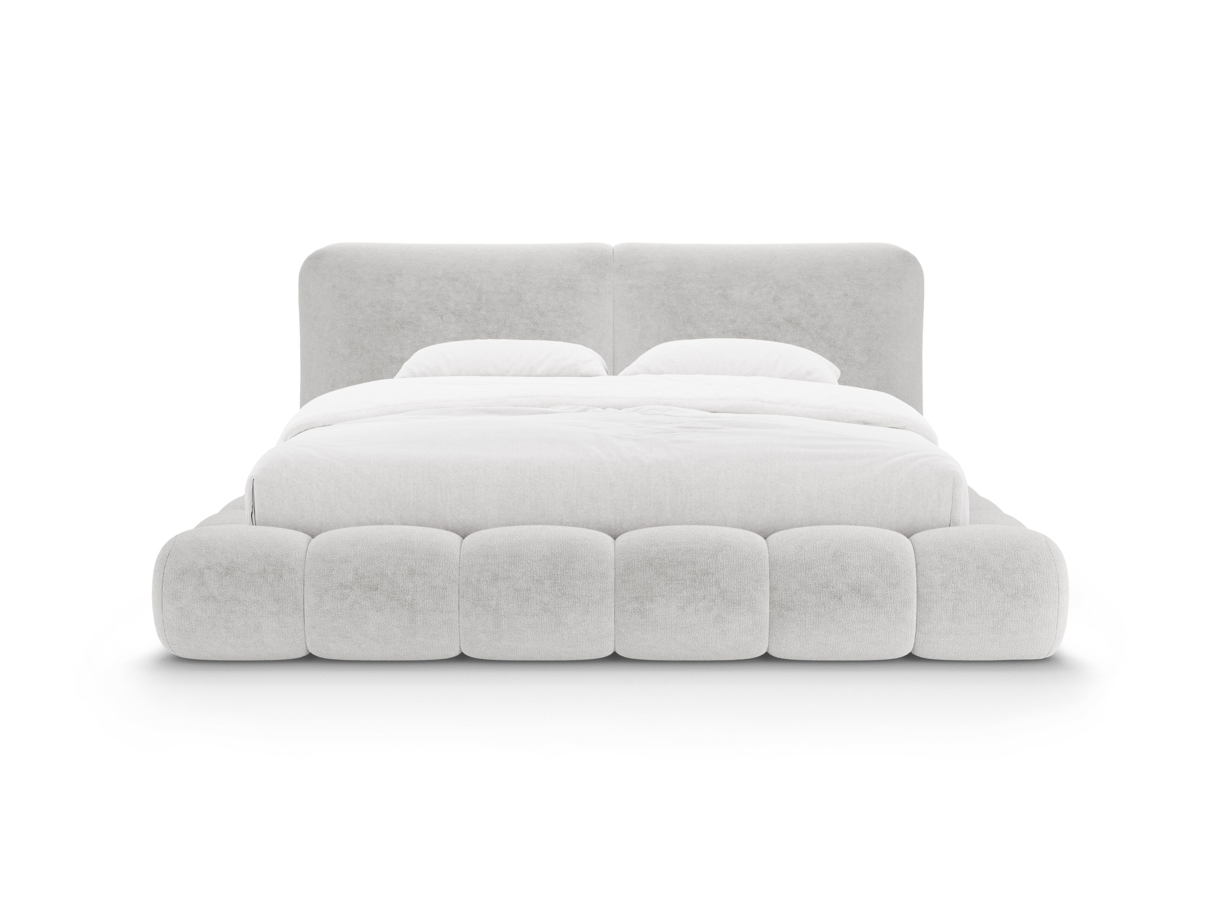 SOLANGE bed light gray chenille