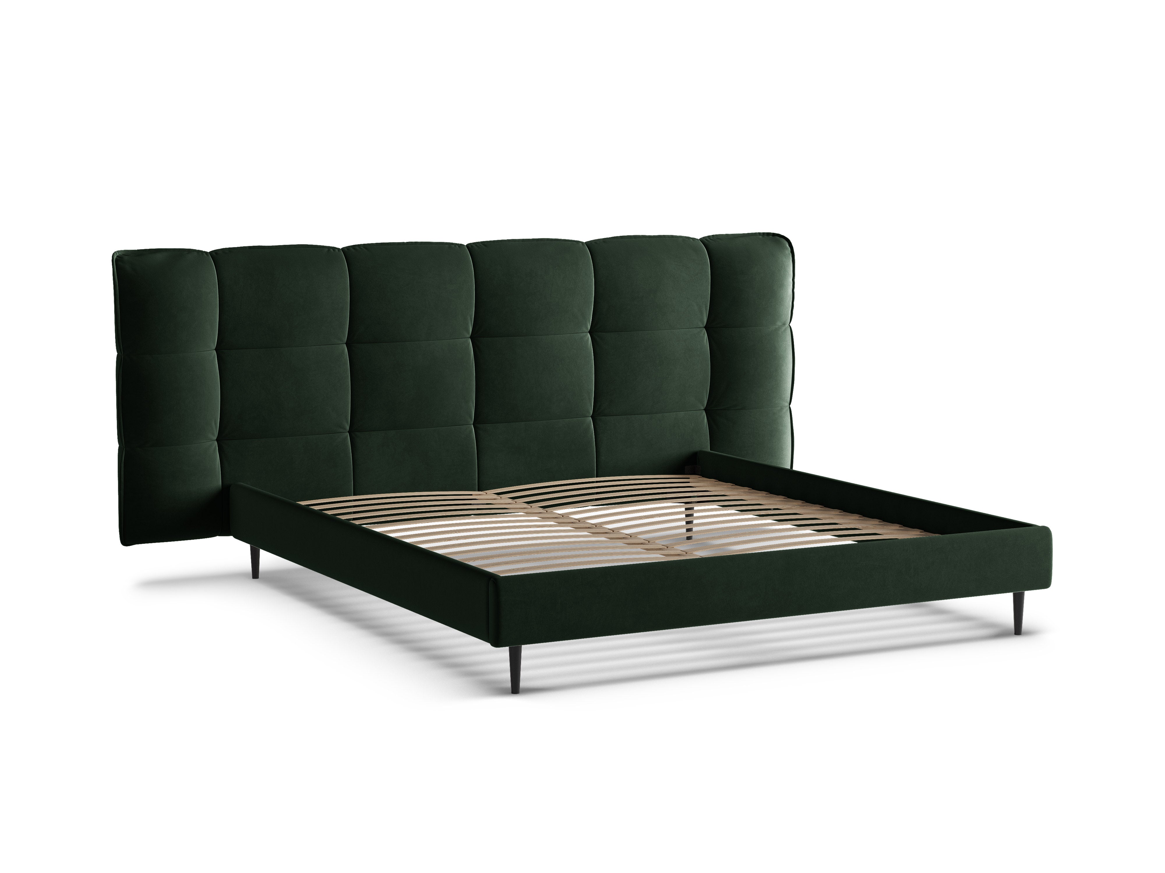 Velvet Bed ERIC in Bottle Green