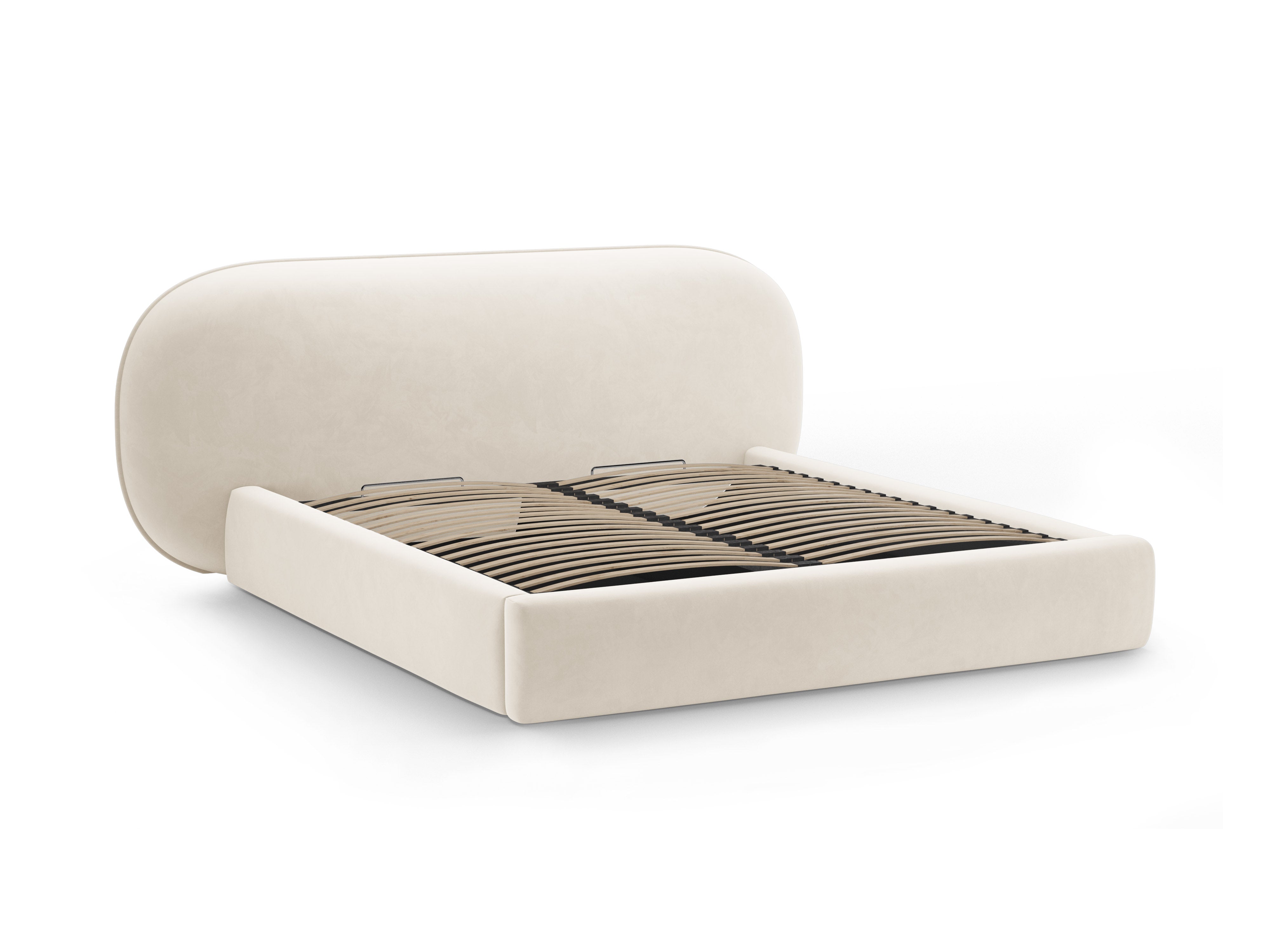 Velvet Bed OVALO Ivory