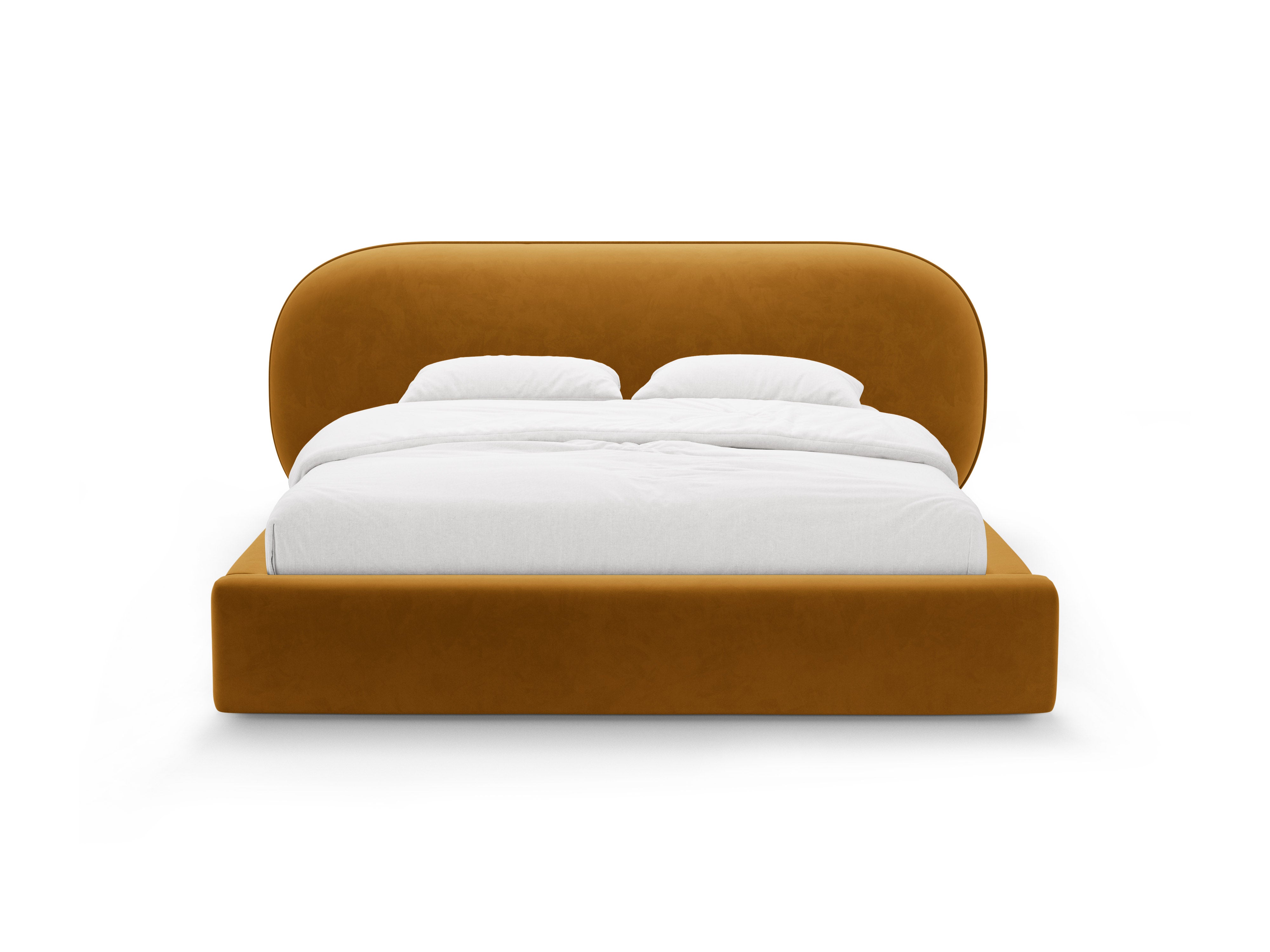 Velvet Bed OVALO Mustard