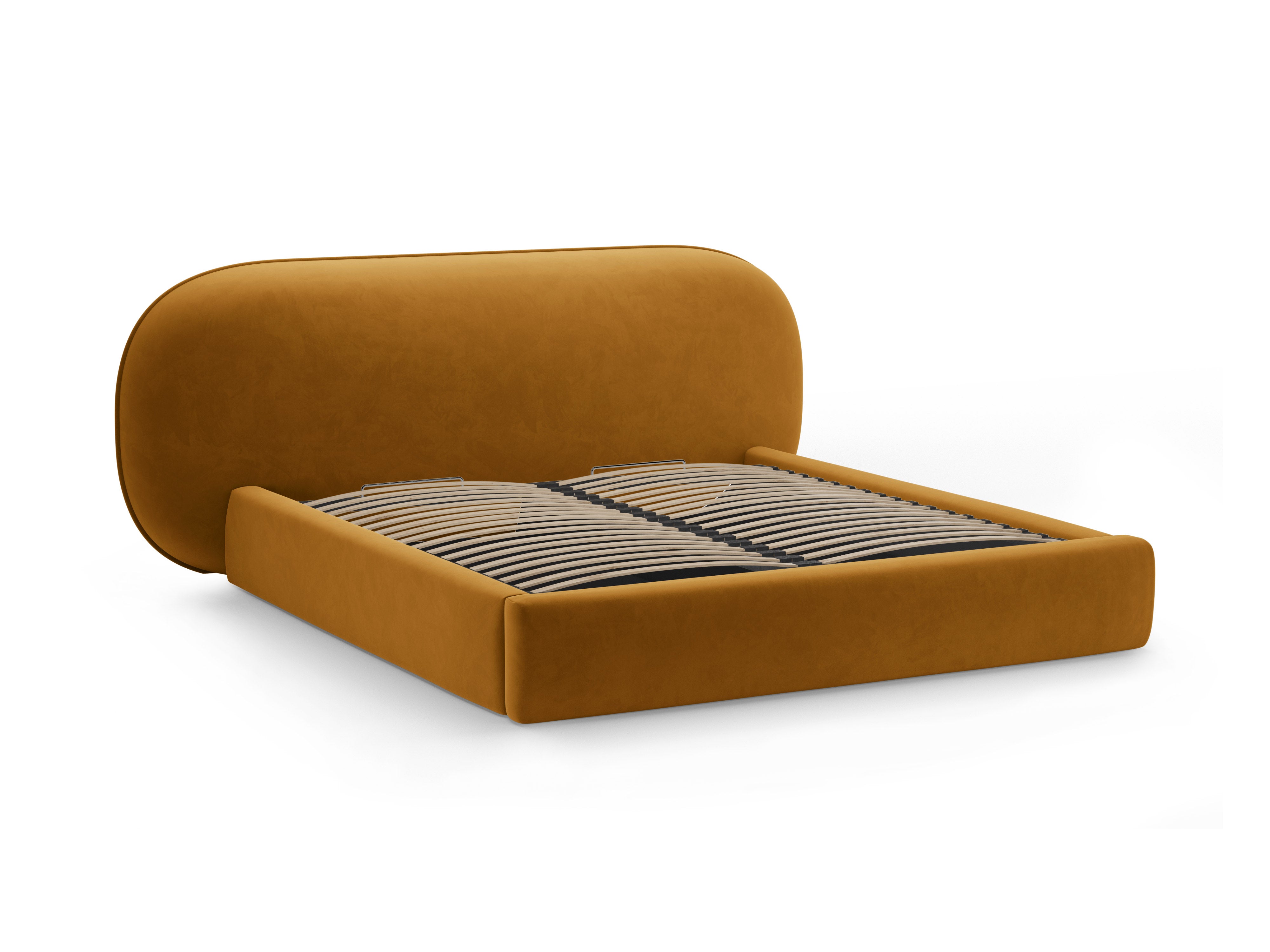 Velvet Bed OVALO Mustard