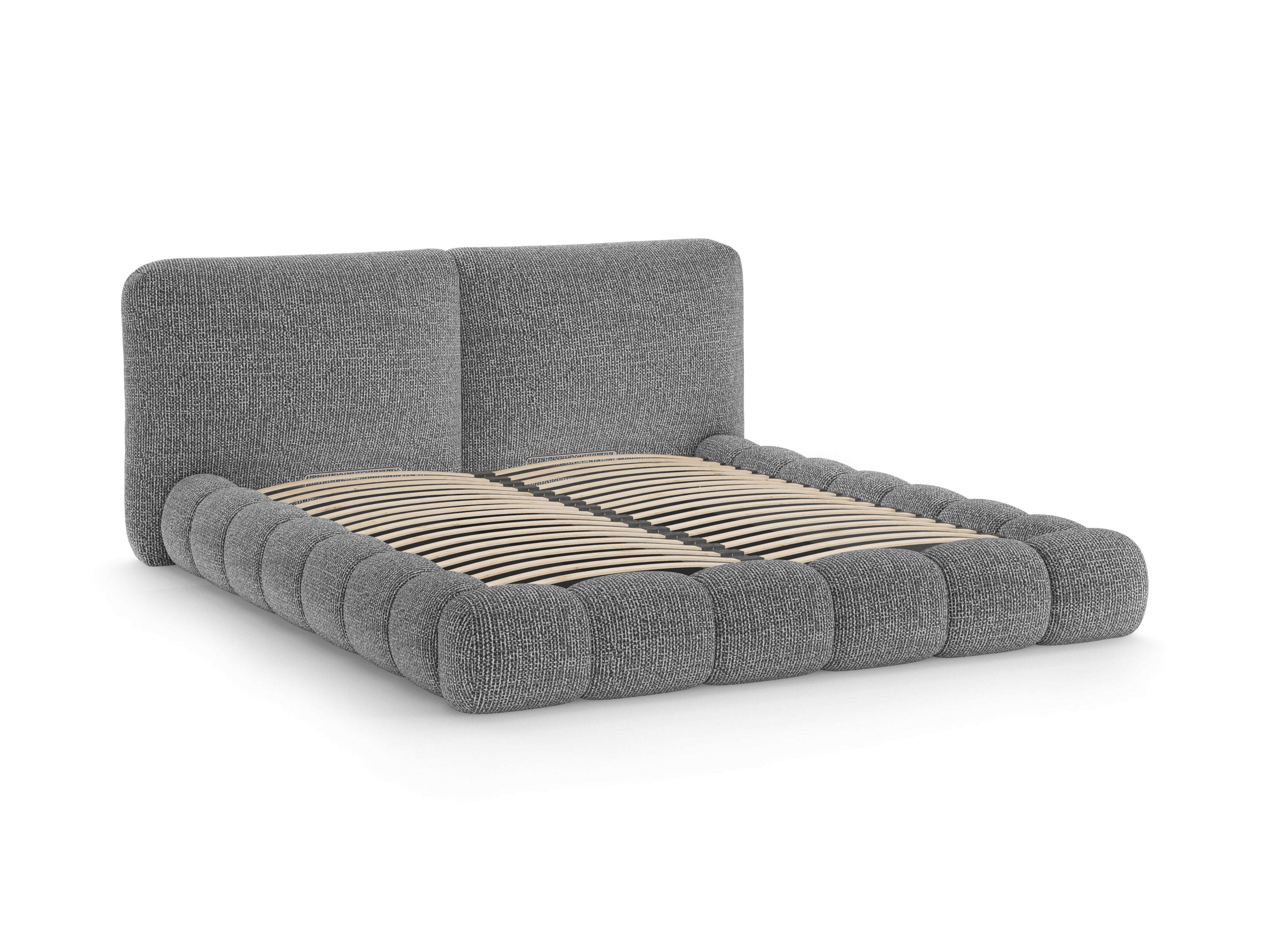 SOLANGE Bed Dark Gray Mélange