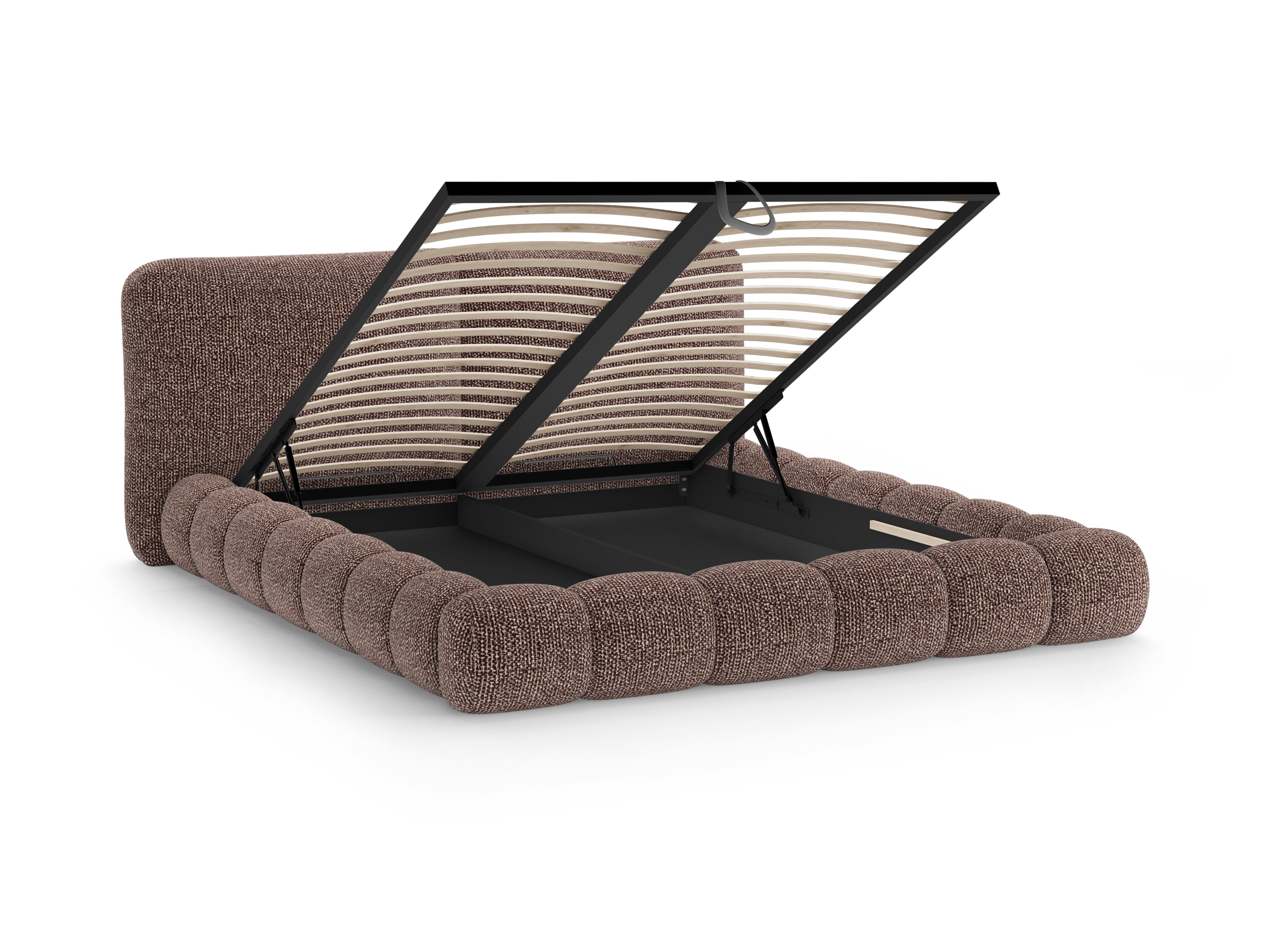 SOLANGE Bed Brown Mélange