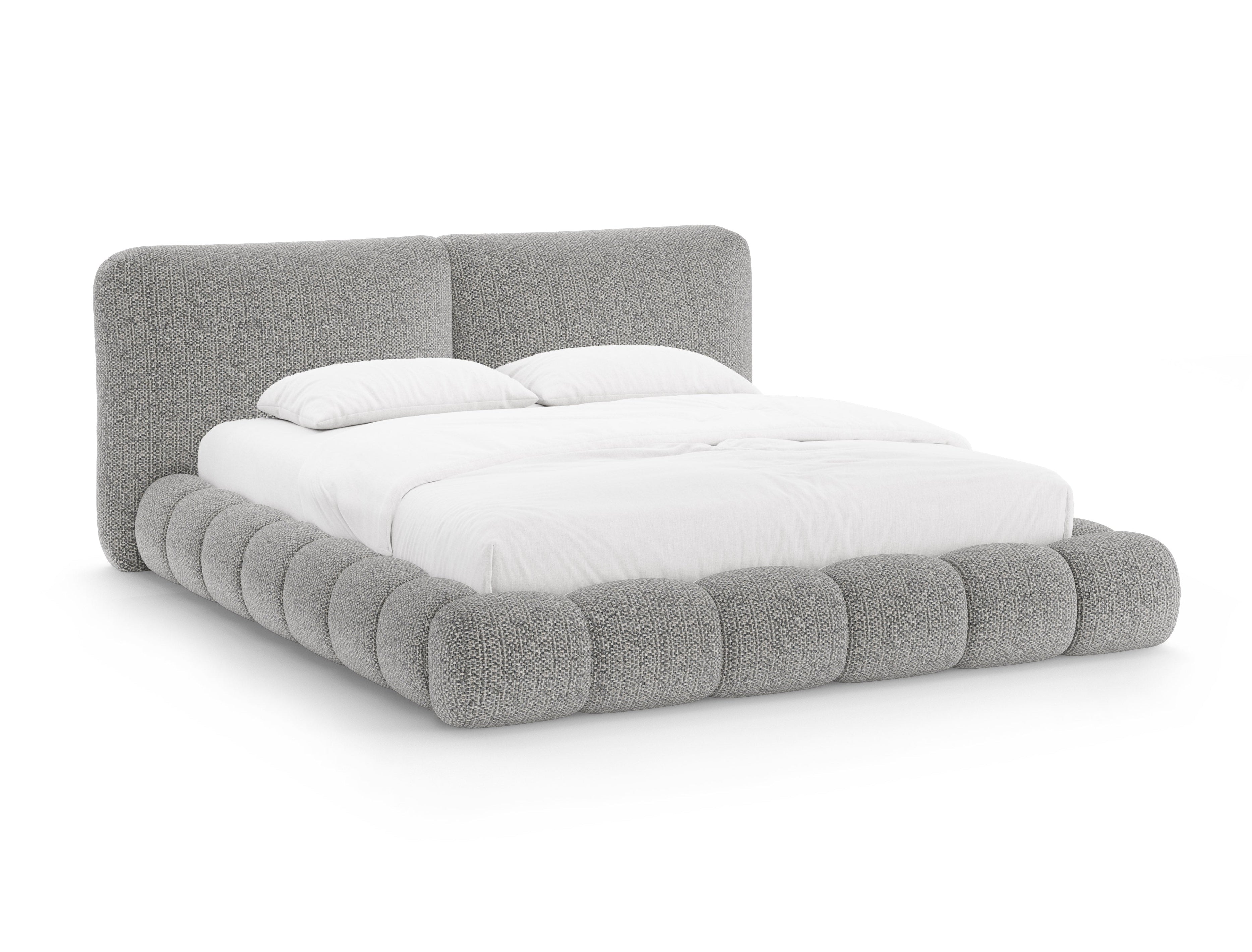 SOLANGE Bed Gray Melange