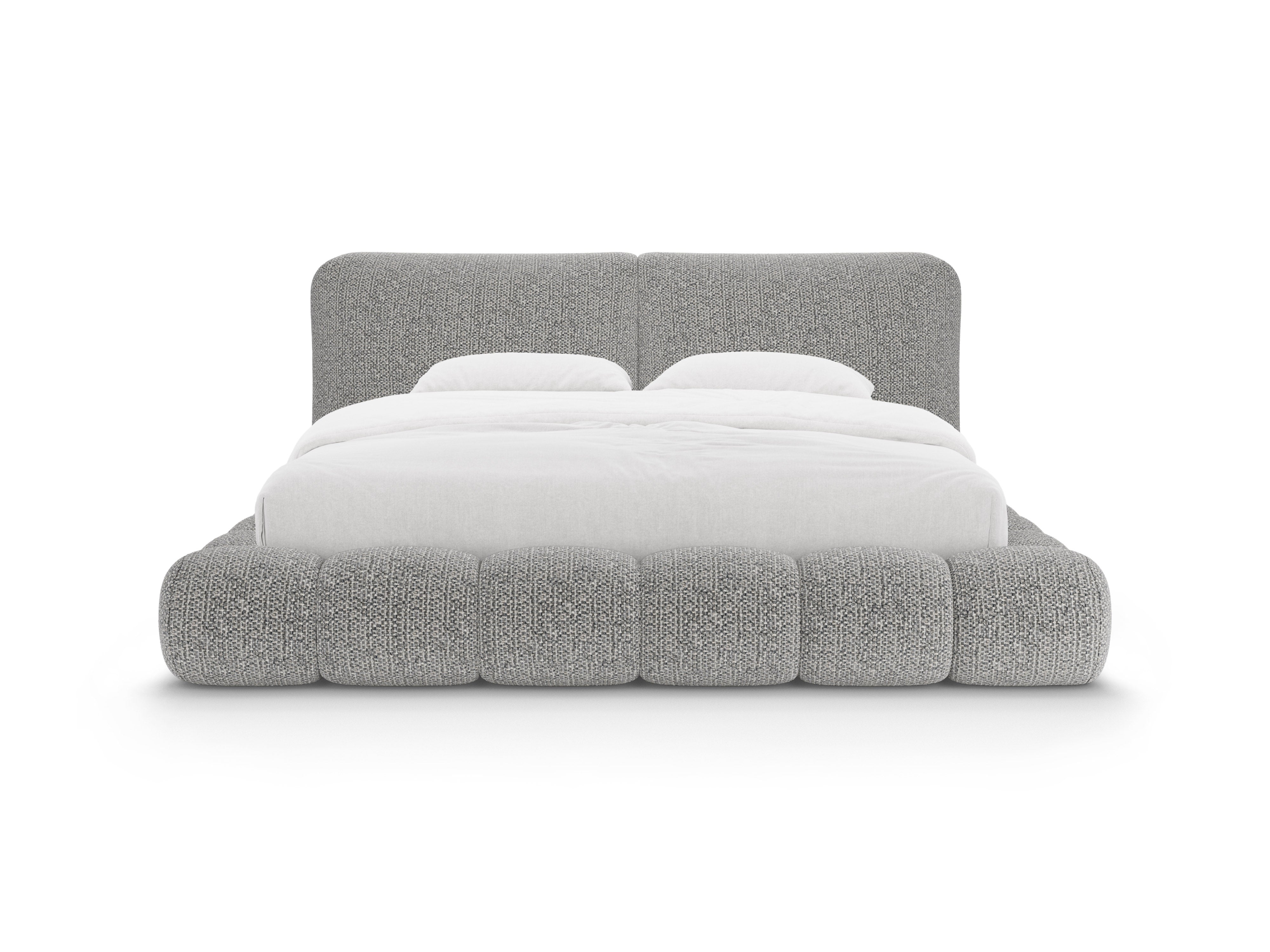 SOLANGE Bed Gray Melange