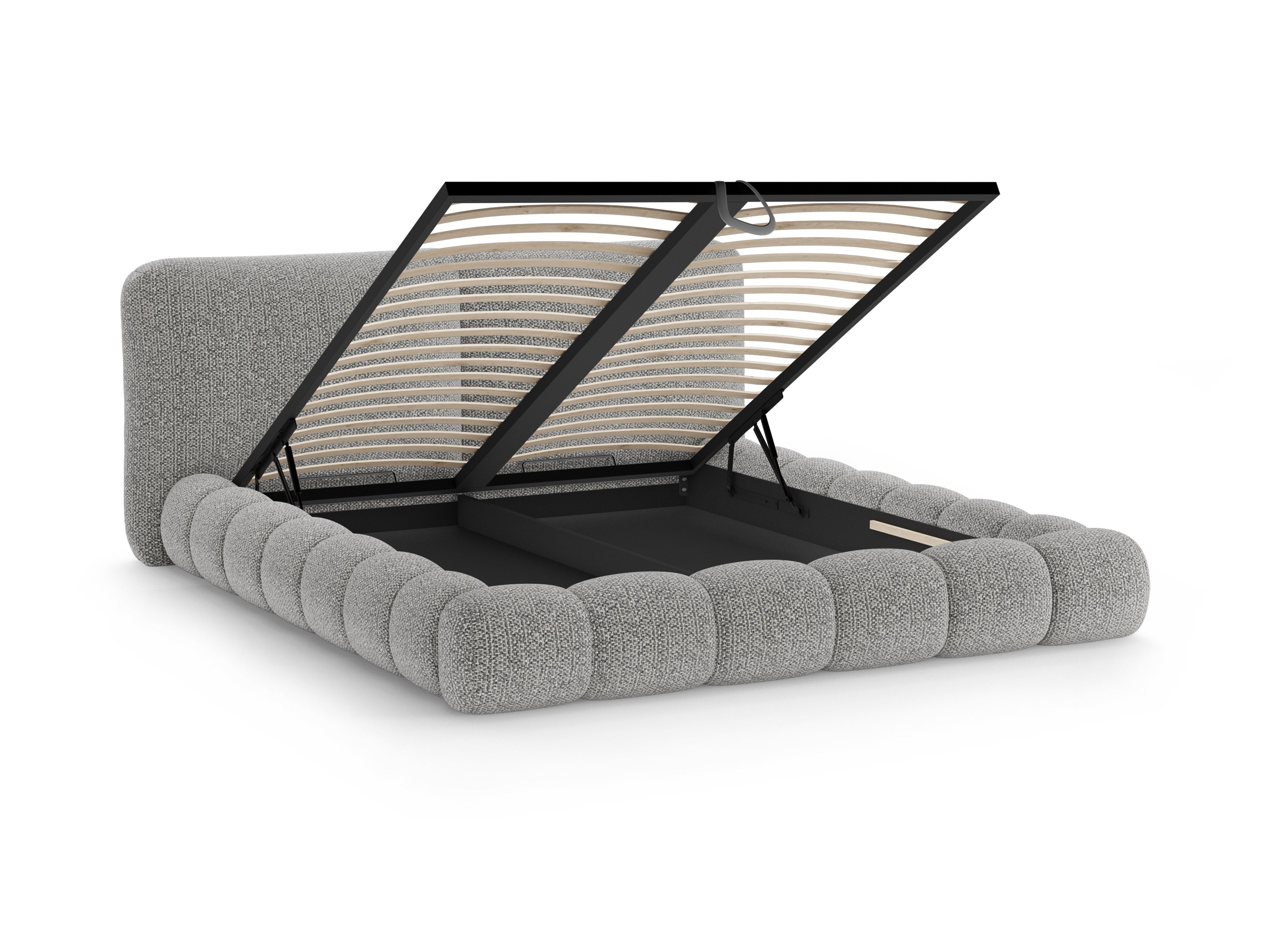 SOLANGE Bed Gray Melange