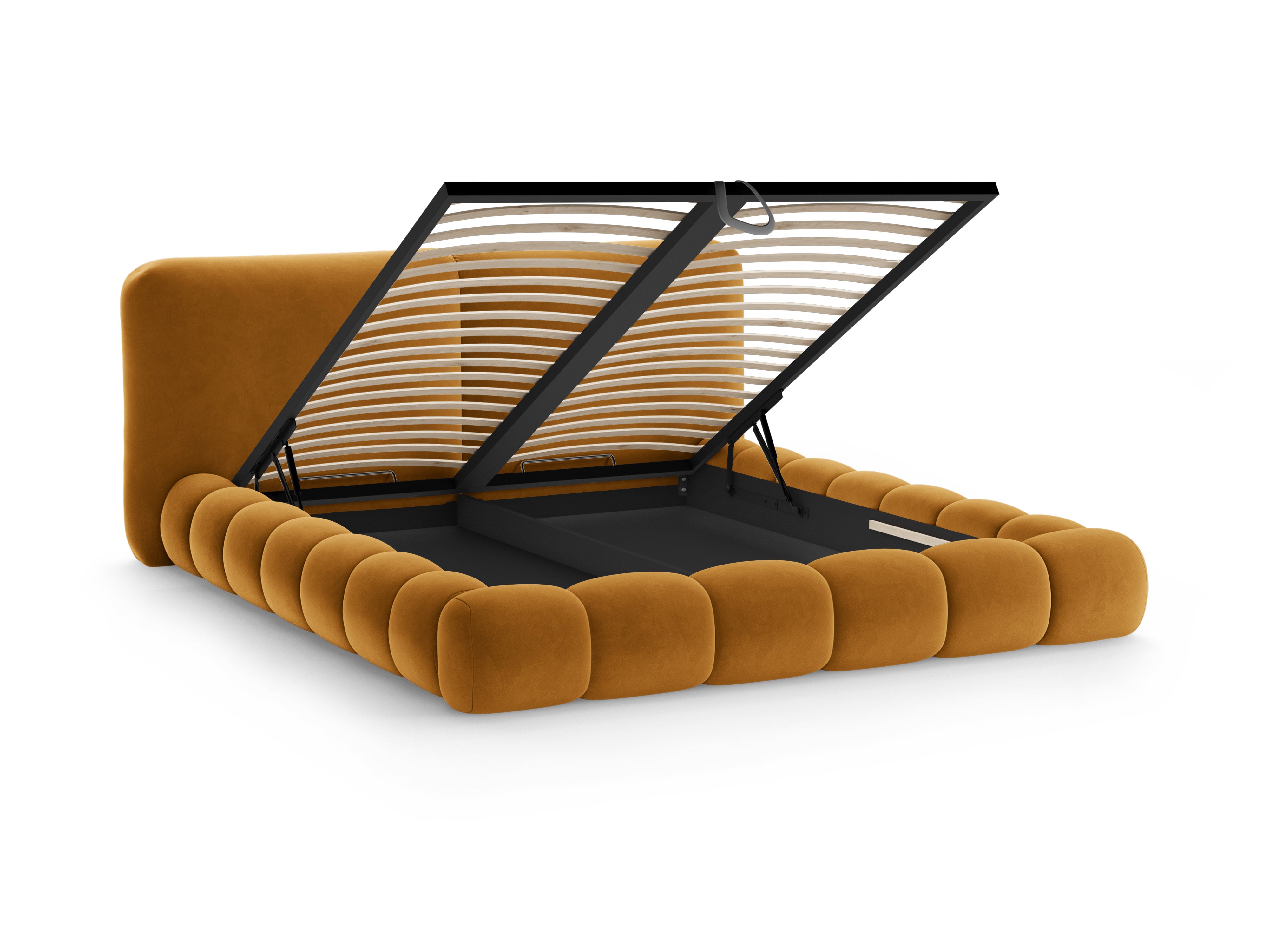 Velvet Bed SOLANGE Mustard