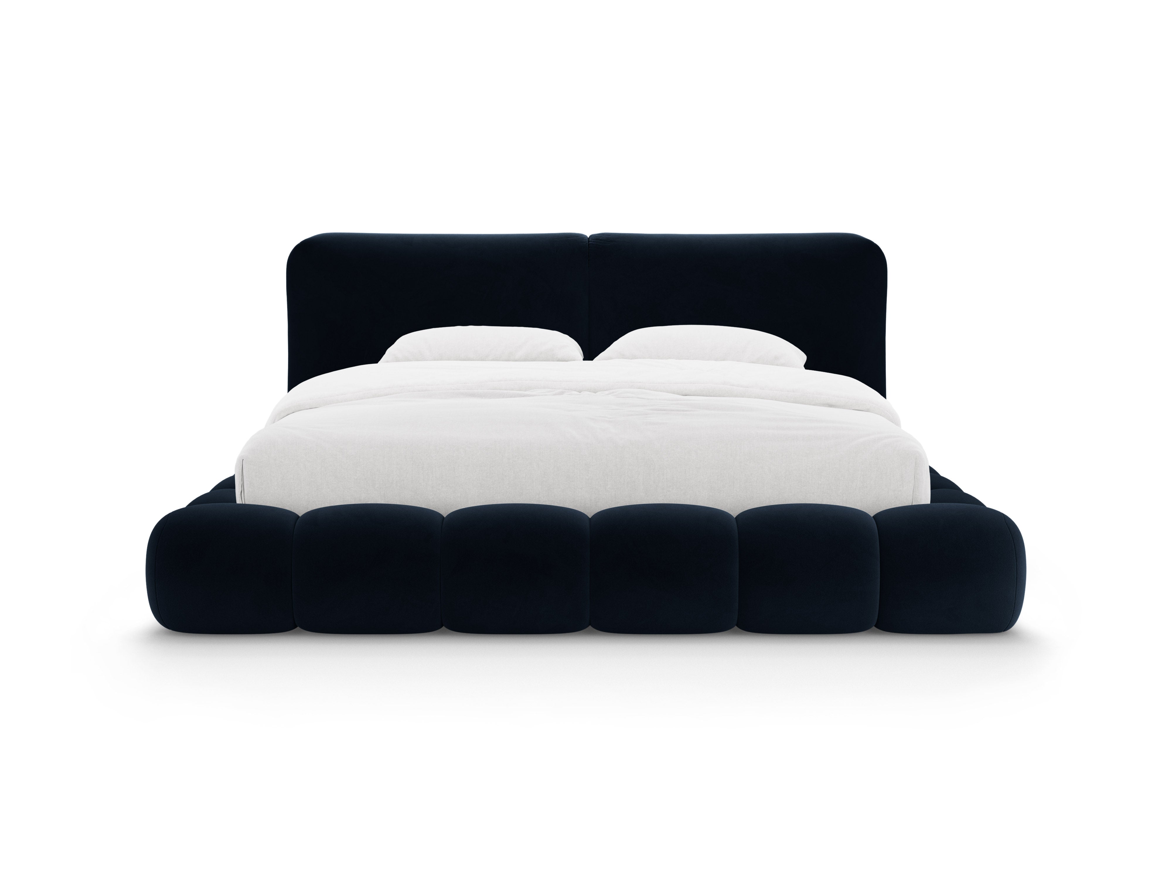 SOLANGE Velvet Bed in Royal Blue