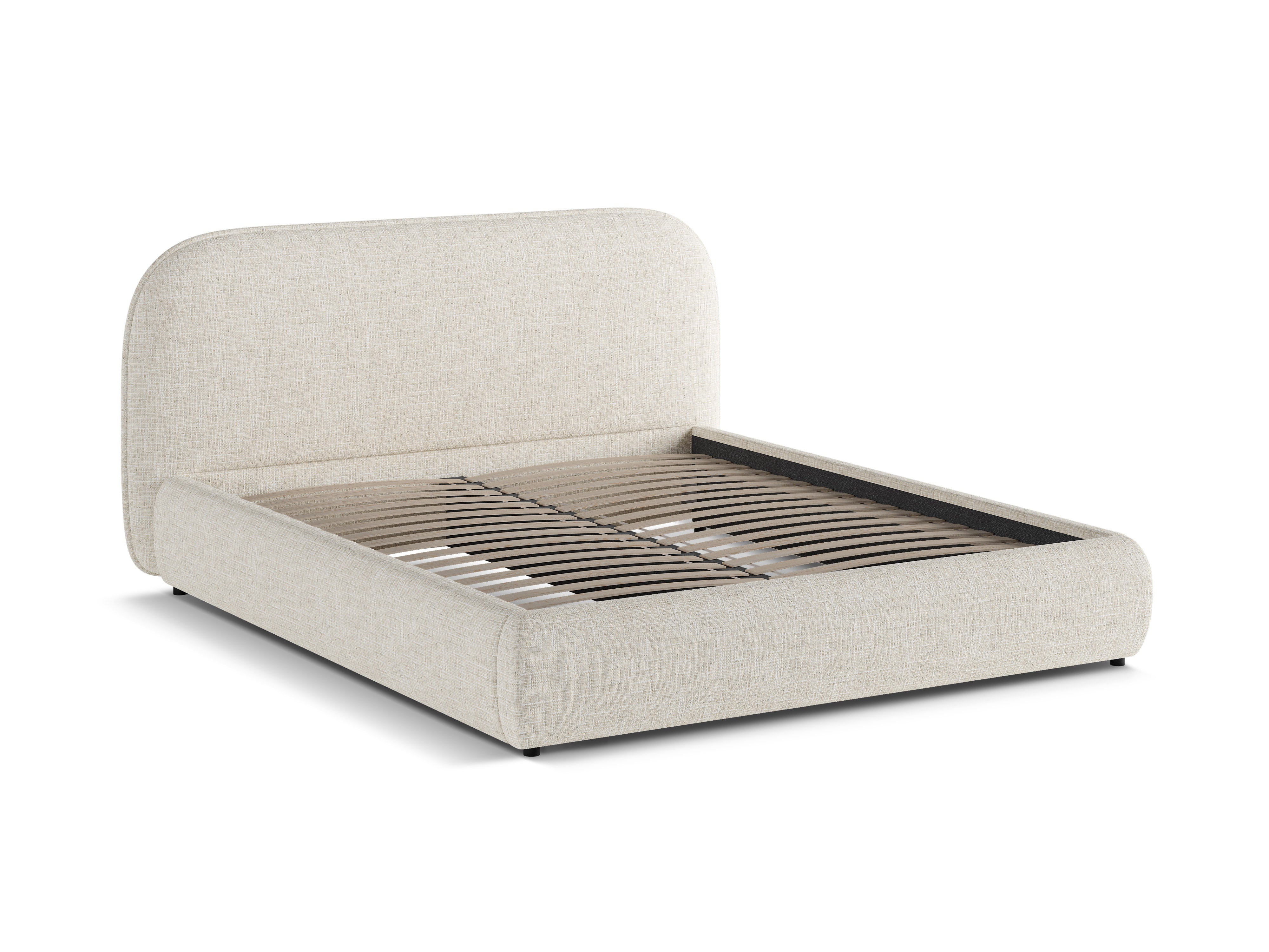 MURADA Bed Light Beige Melange Chenille