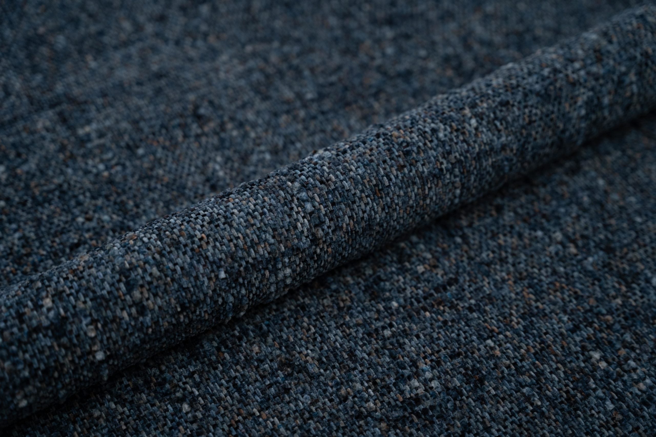 MURADA Bed Blue Mélange Chenille