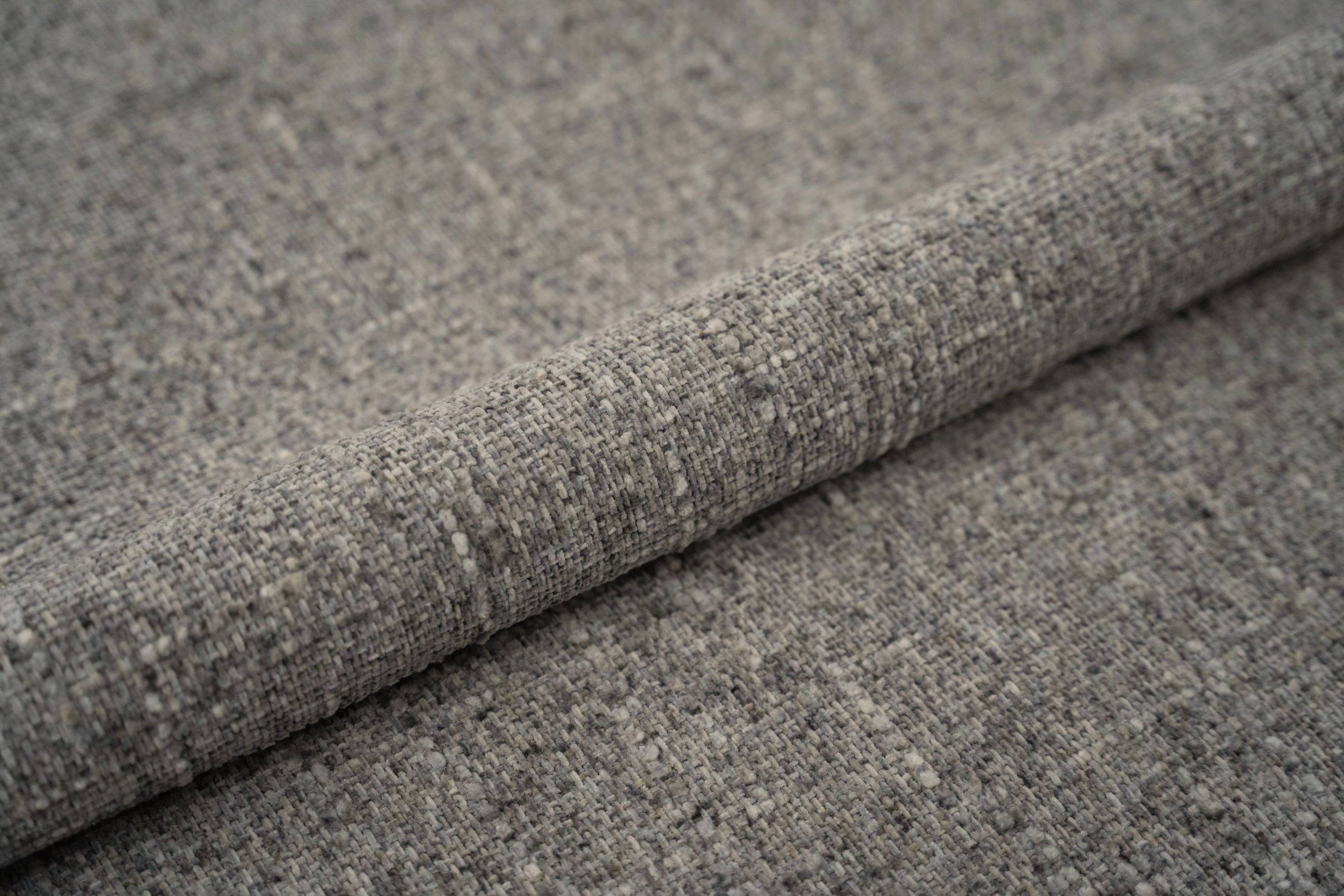 MURADA Bed Light Gray Melange Chenille