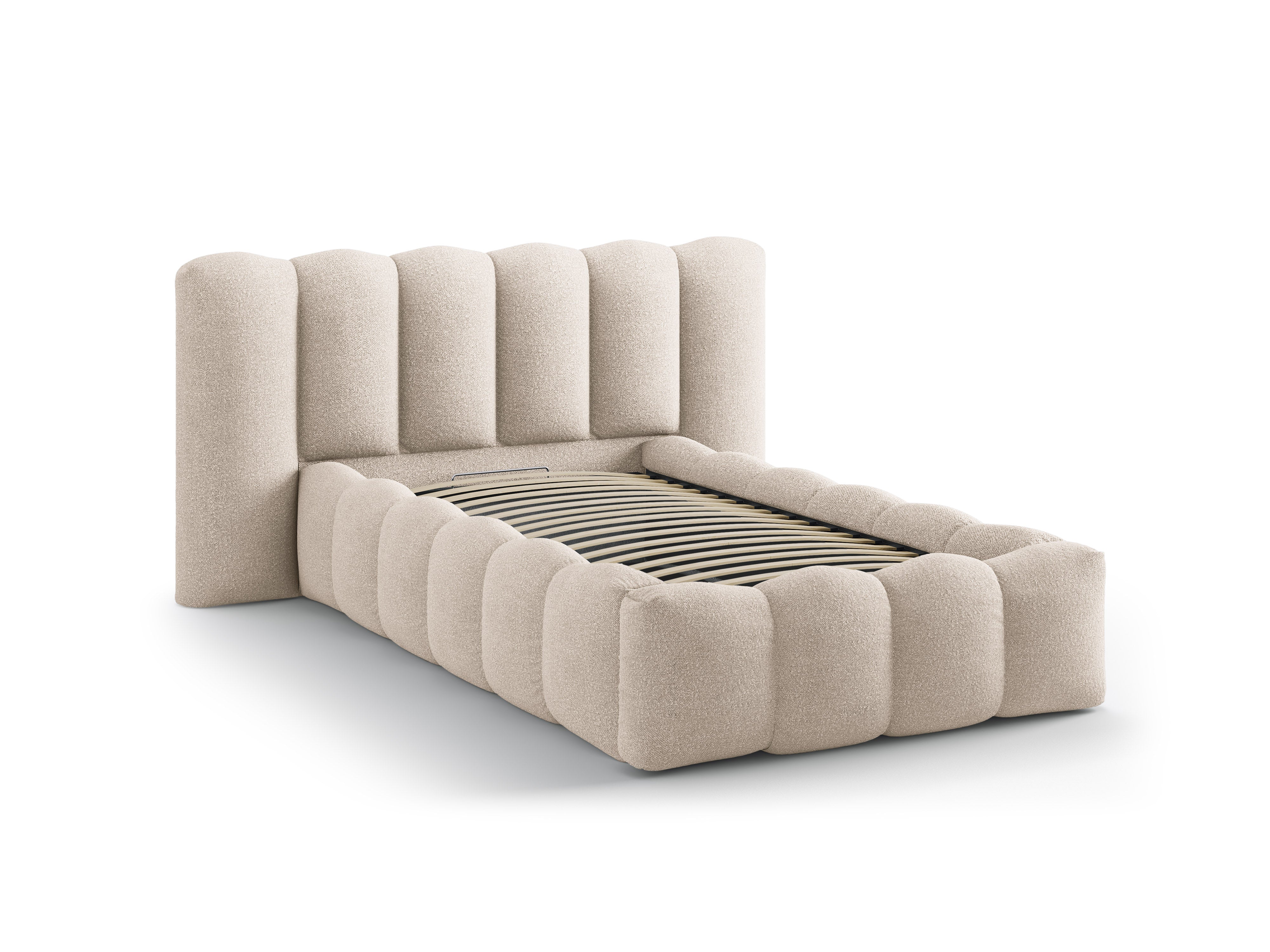 LUPINE Beige Boucle Bed