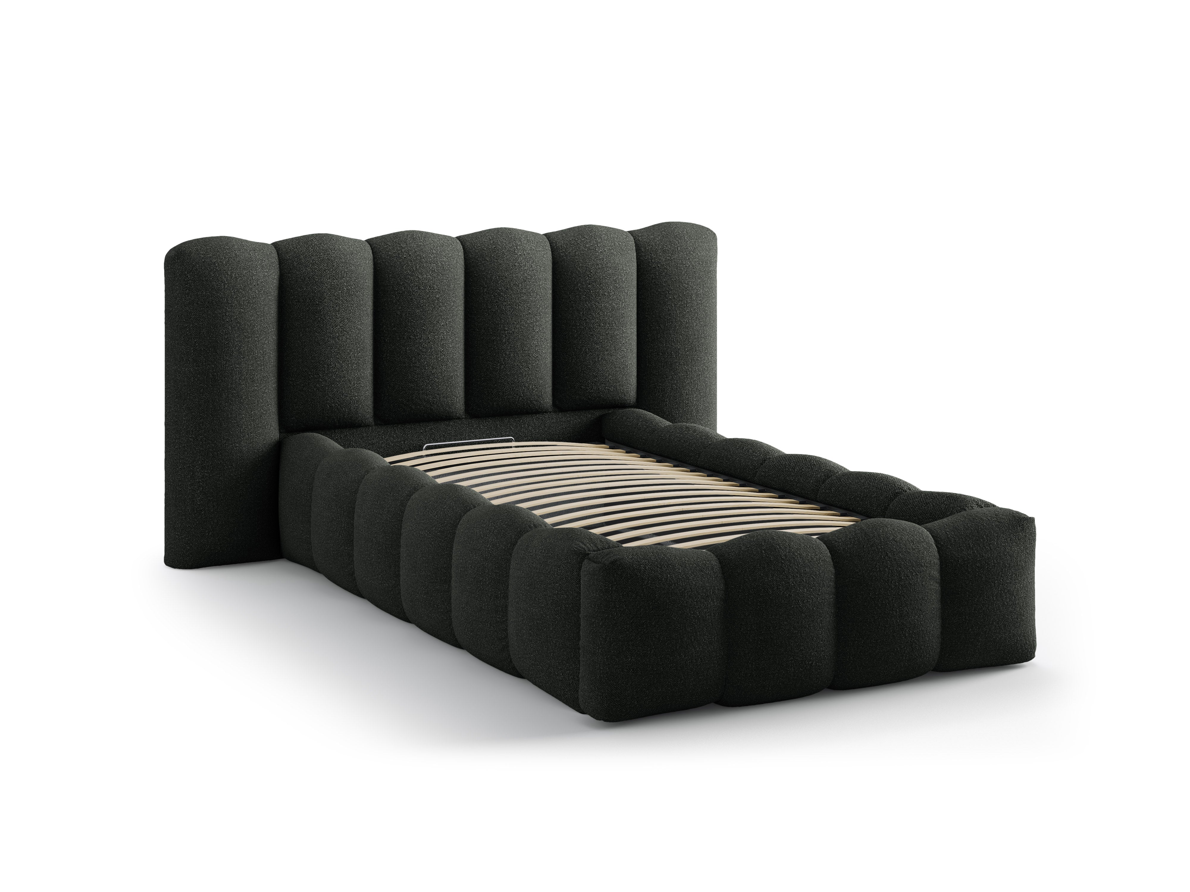 LUPINE Bed Black Boucle