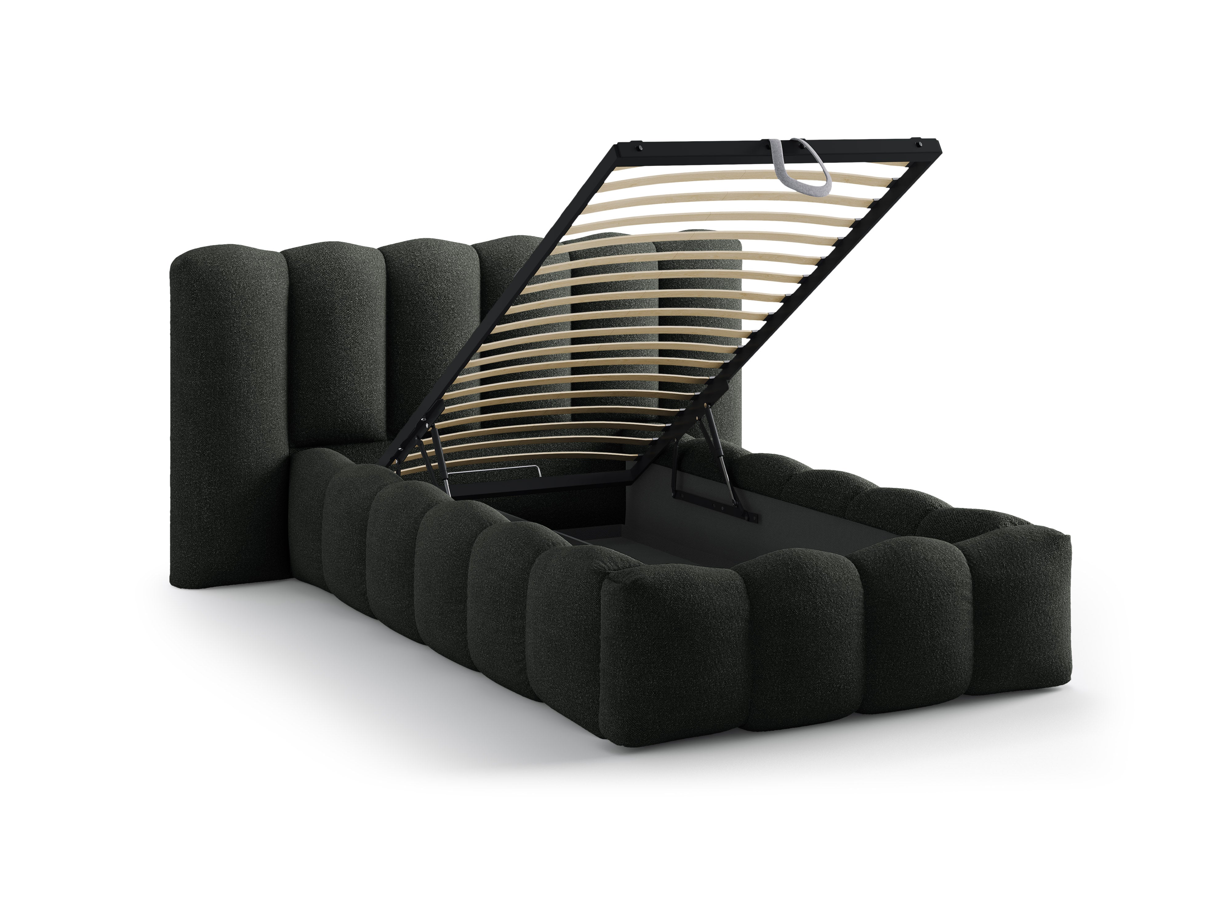 LUPINE Bed Black Boucle