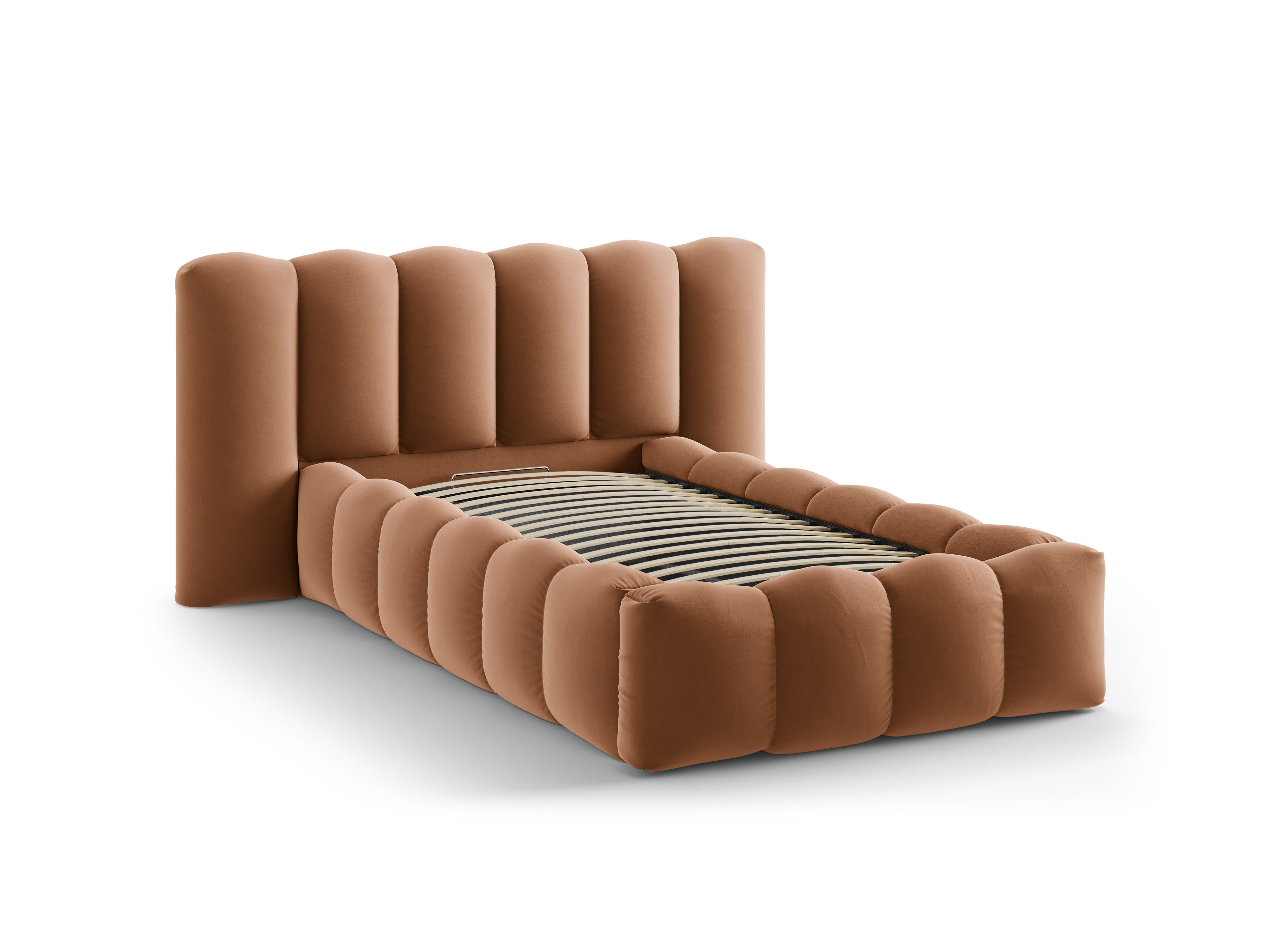 Sametová postel LUPINE medová