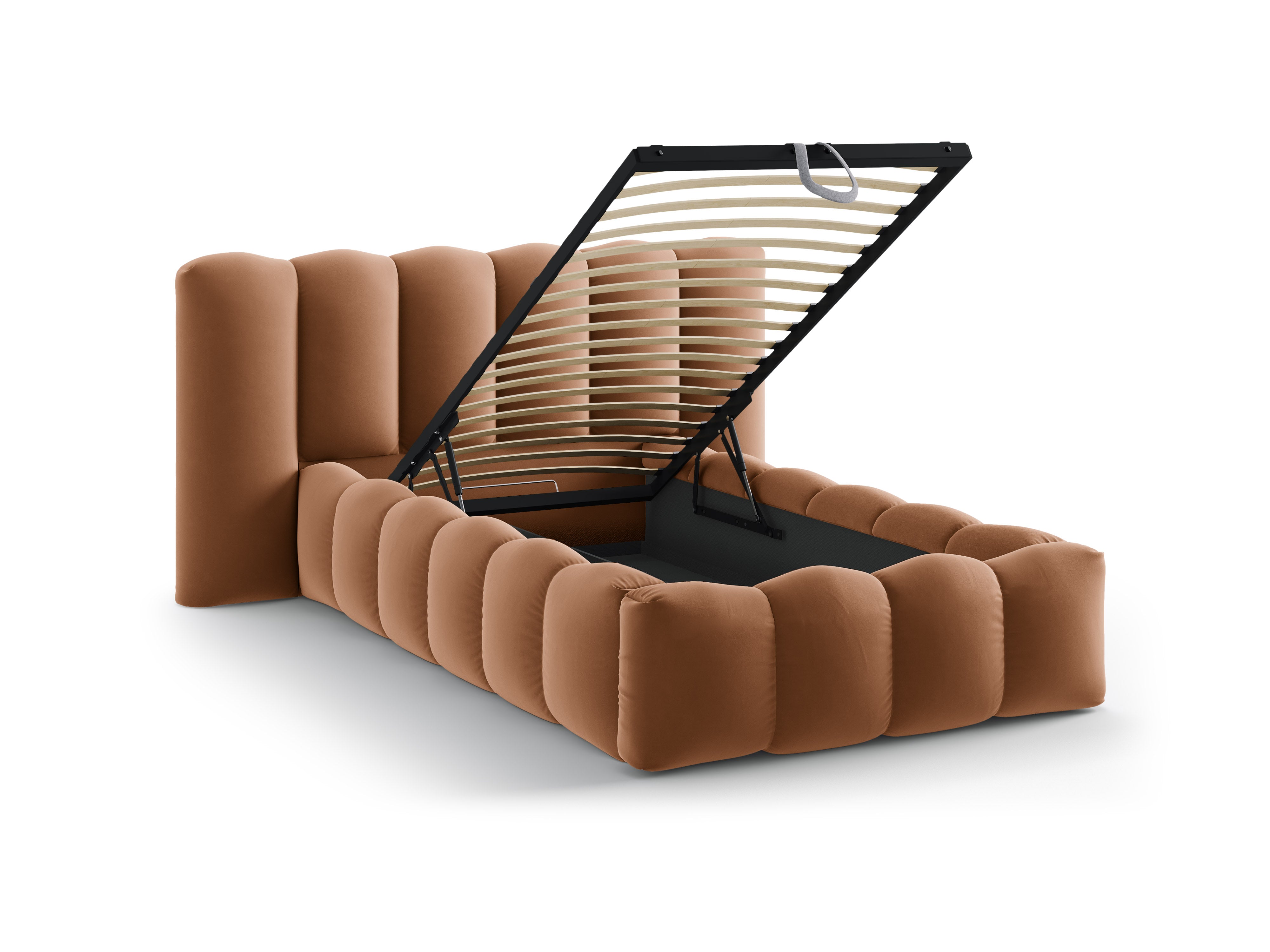 Sametová postel LUPINE medová